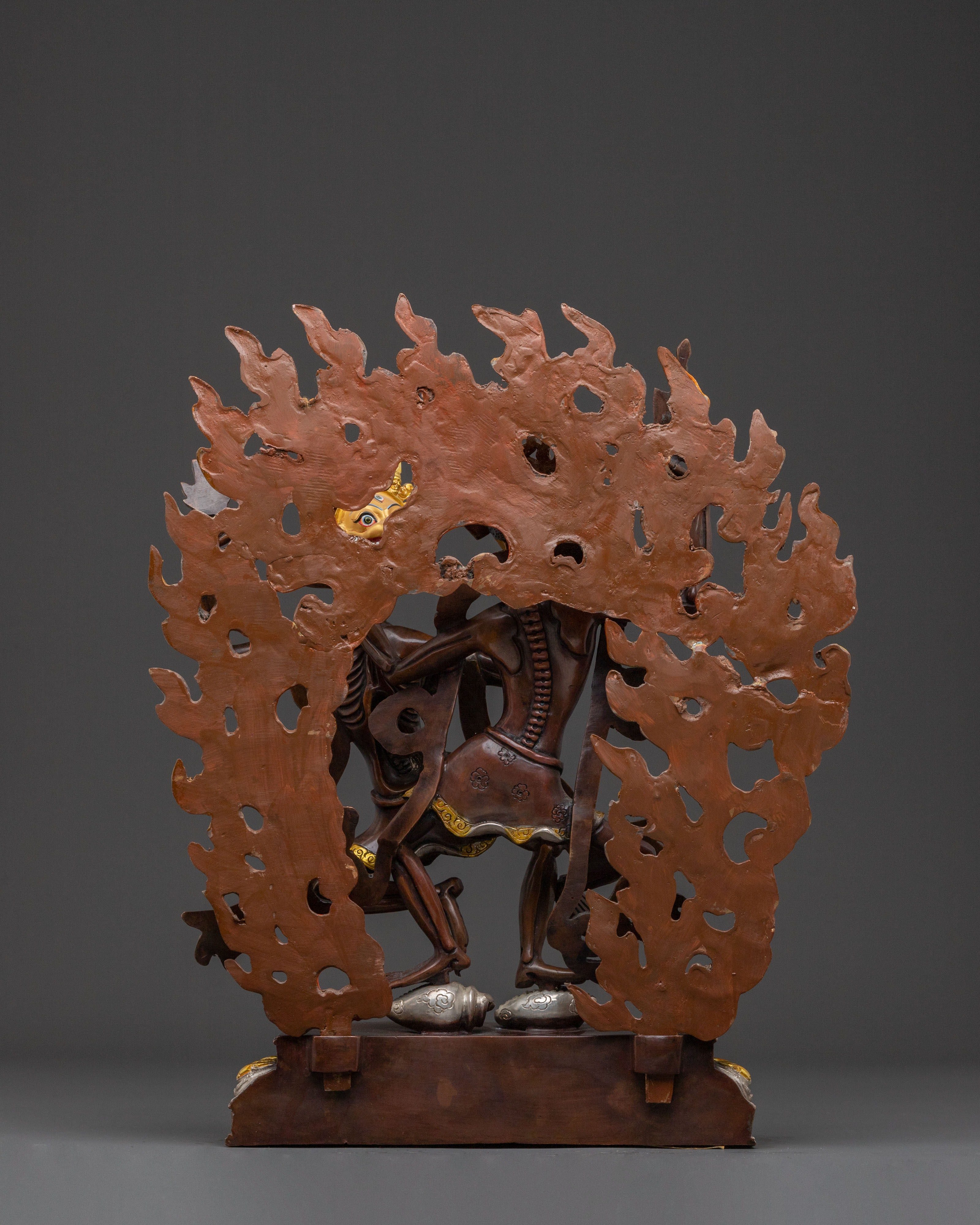 Chittipati Protection Statue: Copper Skeleton Duo