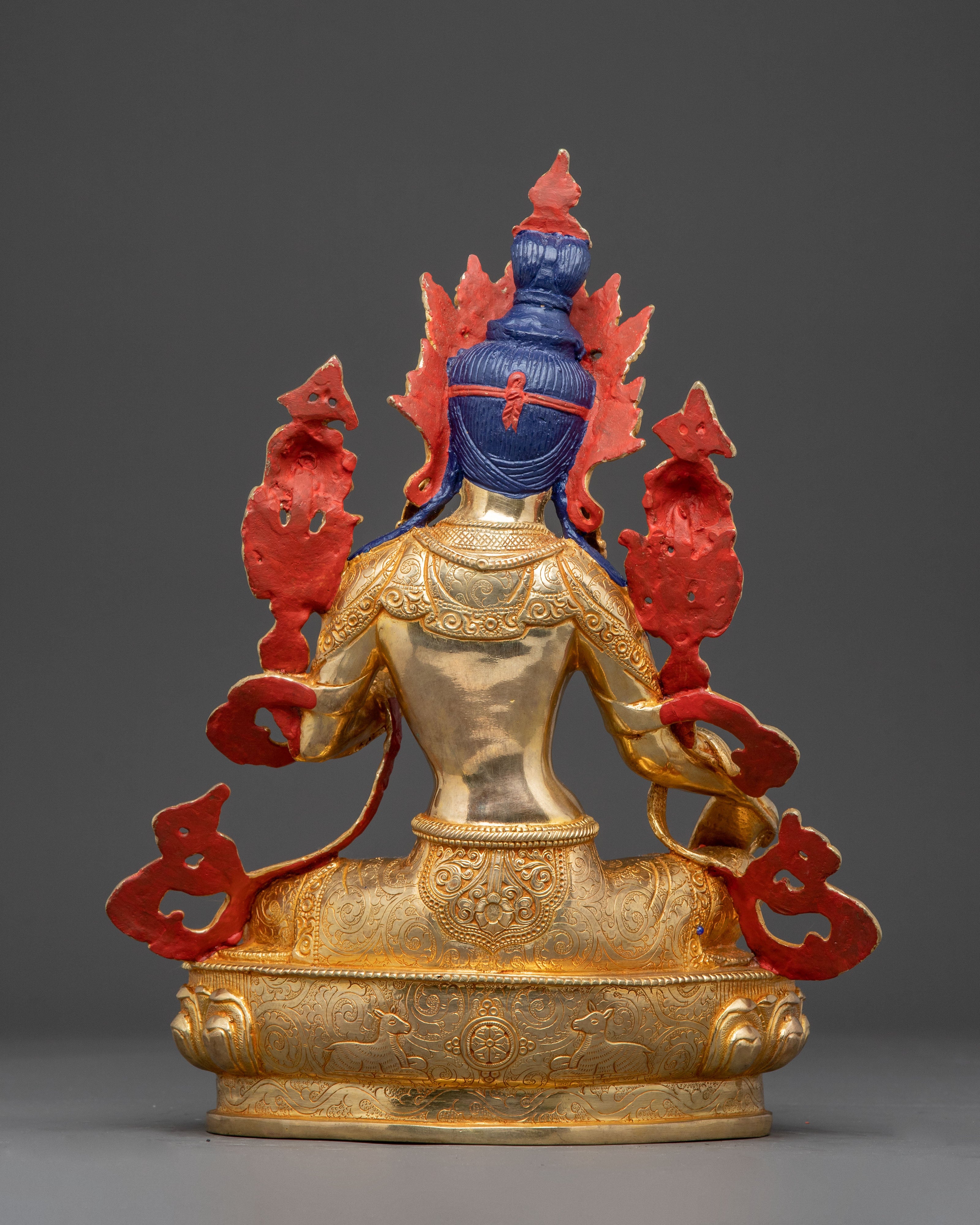 Handmade Copper Statue of Shyama Tara (Green Tara)