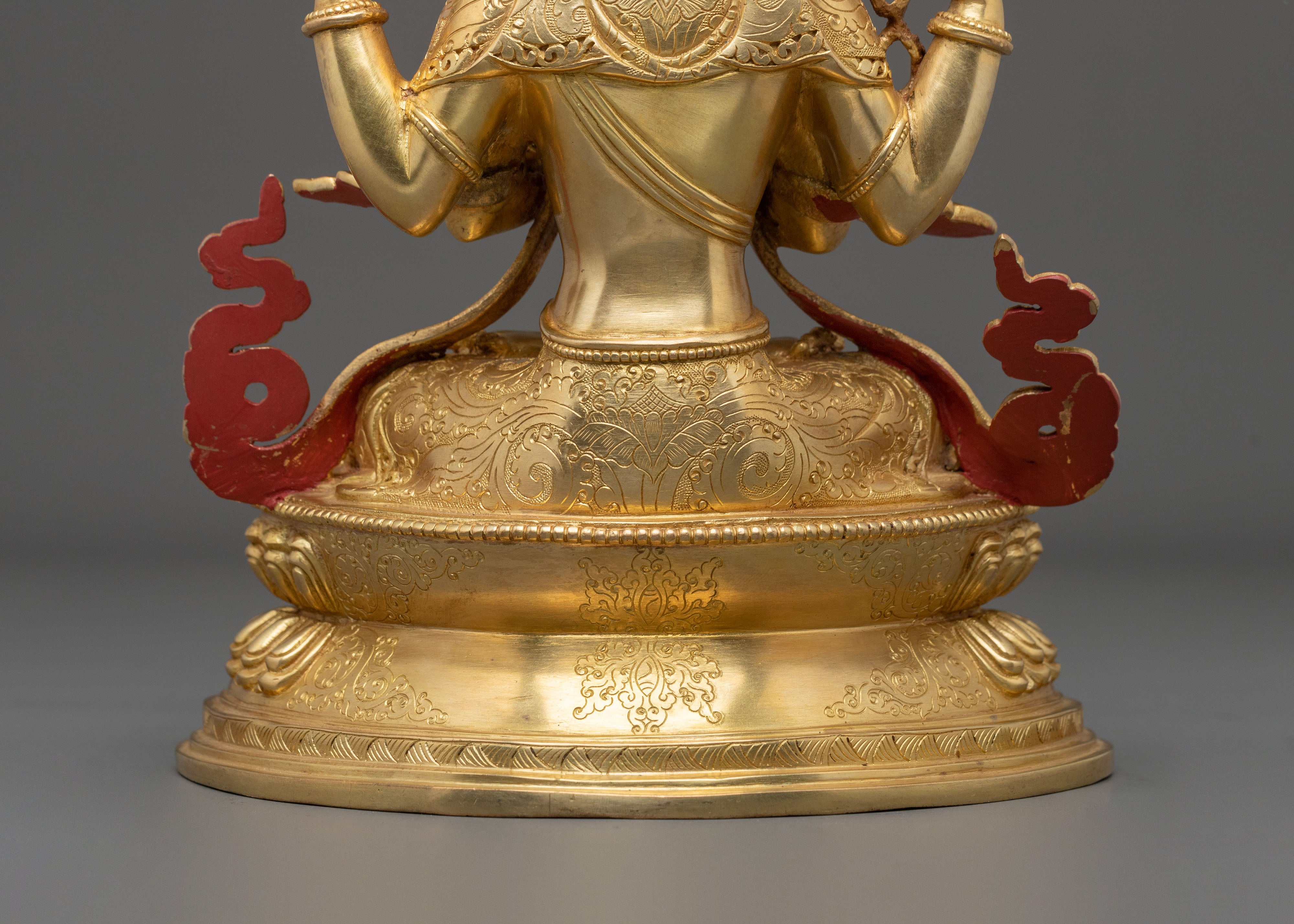 Four-Armed Chenrezig Copper Figurine | Buddhist Sculpture