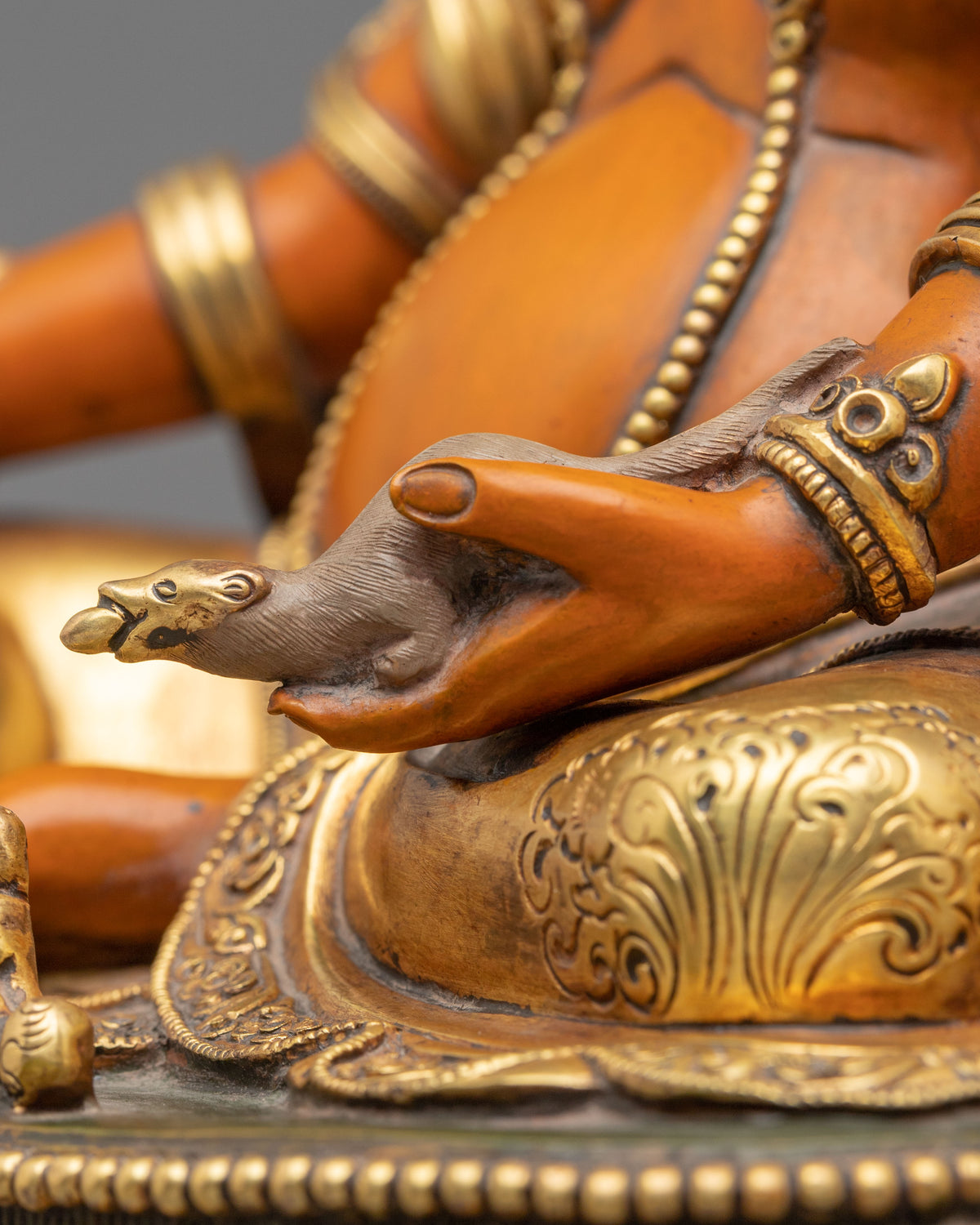 Dzambhala Copper Sculpture | Tibetan Sacred Figurine