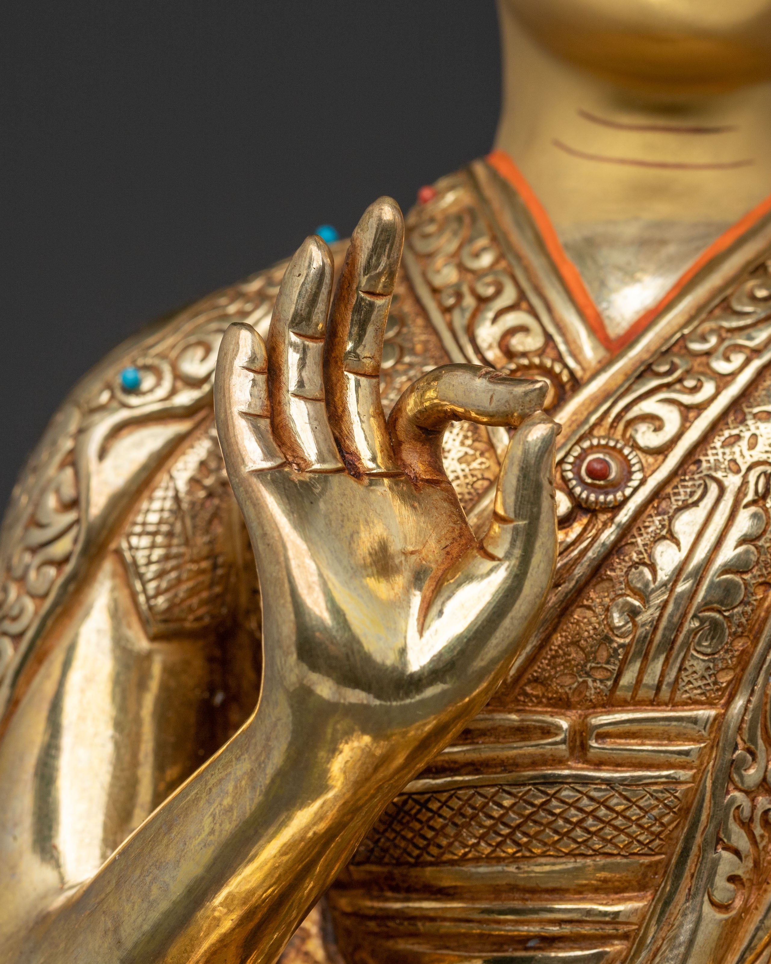 Tsongkhapa with Disciples Statue | Buddhist Masters