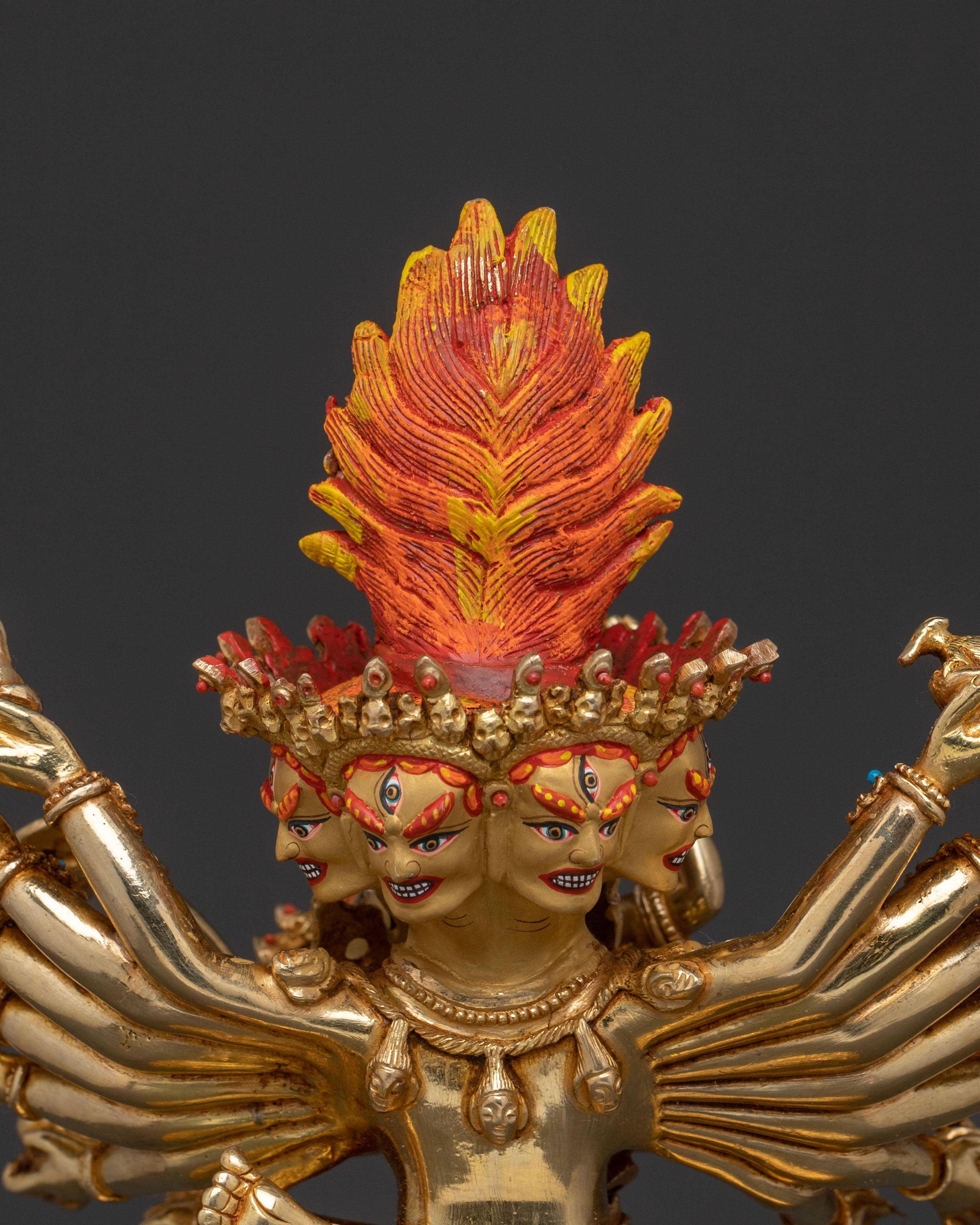 Fierce Hevajra Tantric Deity Statue | Buddhist Decor