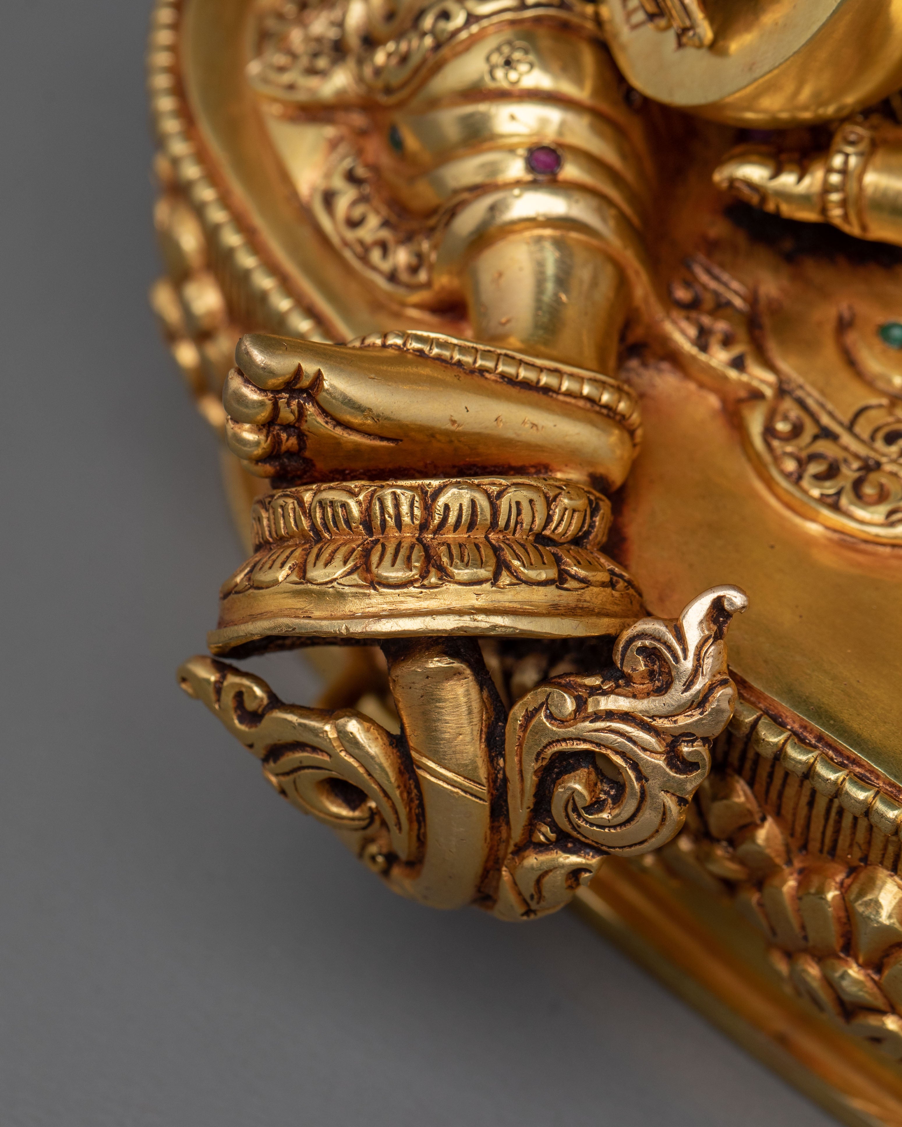 Devi Saraswati Sacred Statue | 24K Gold Gilded