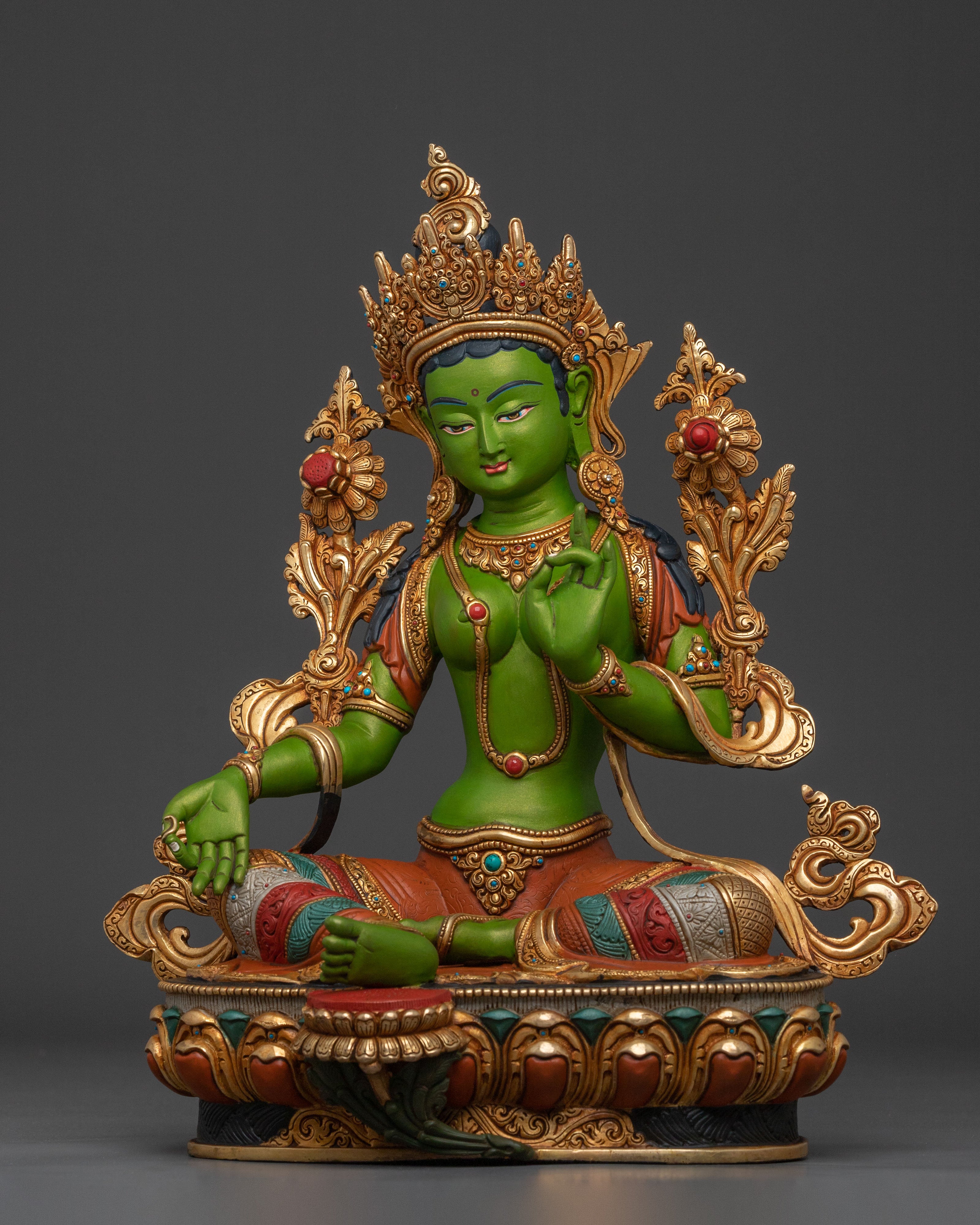 Green Tara Statue | Made in Nepal