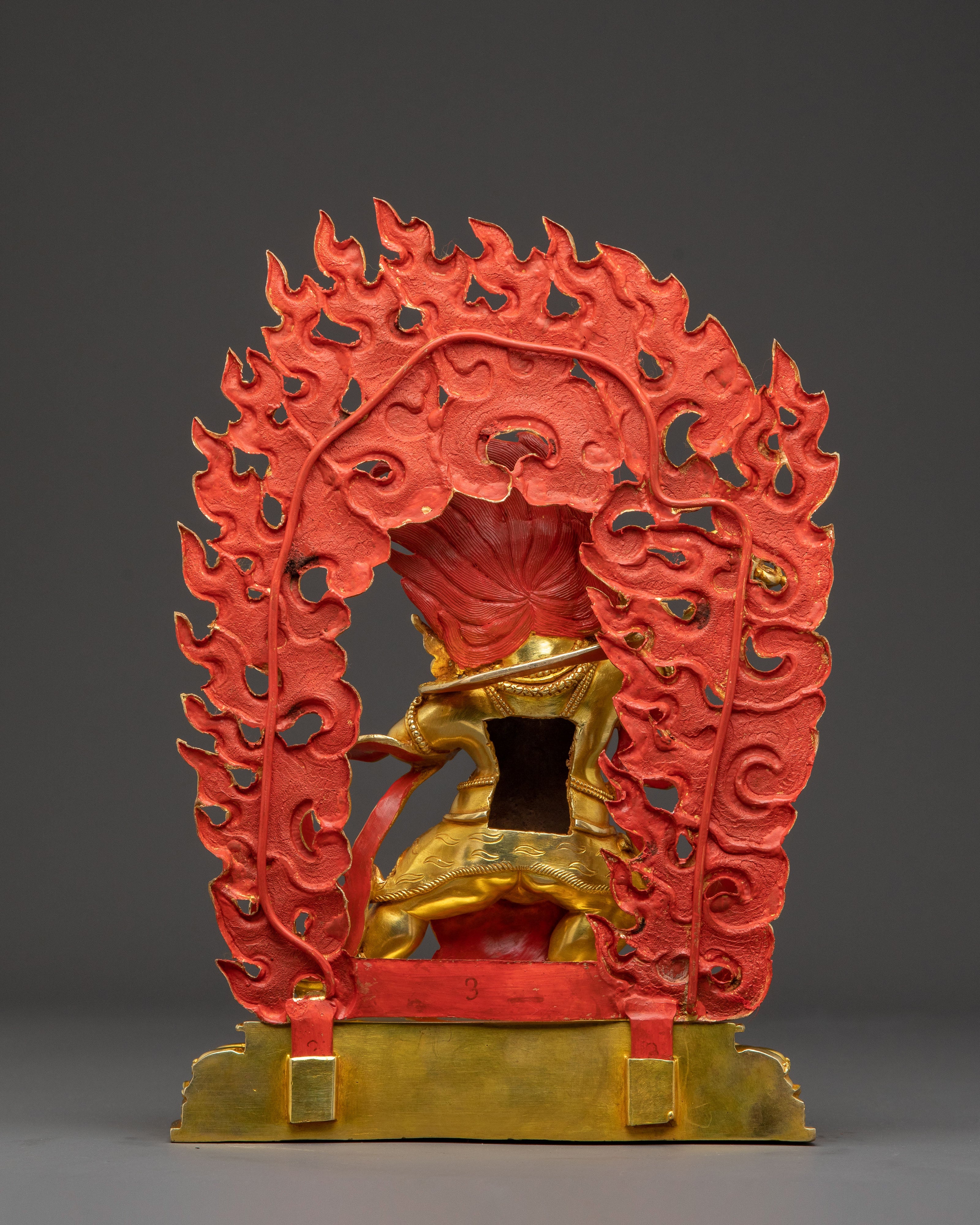 Vajrapani Golden Statue | Sacred Meditational Decor