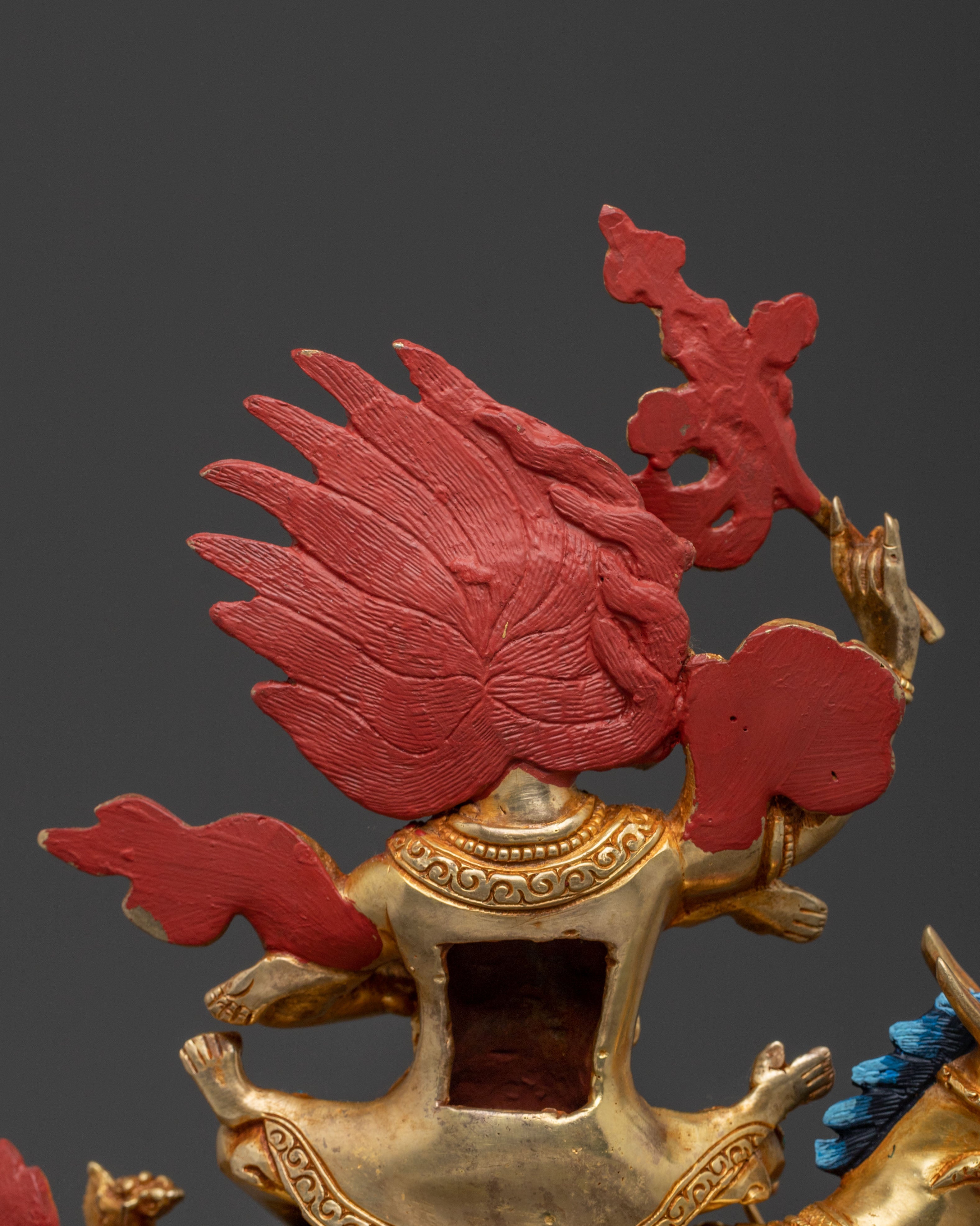 Handcrafted Palden Lhamo Sacred Guardian Statue