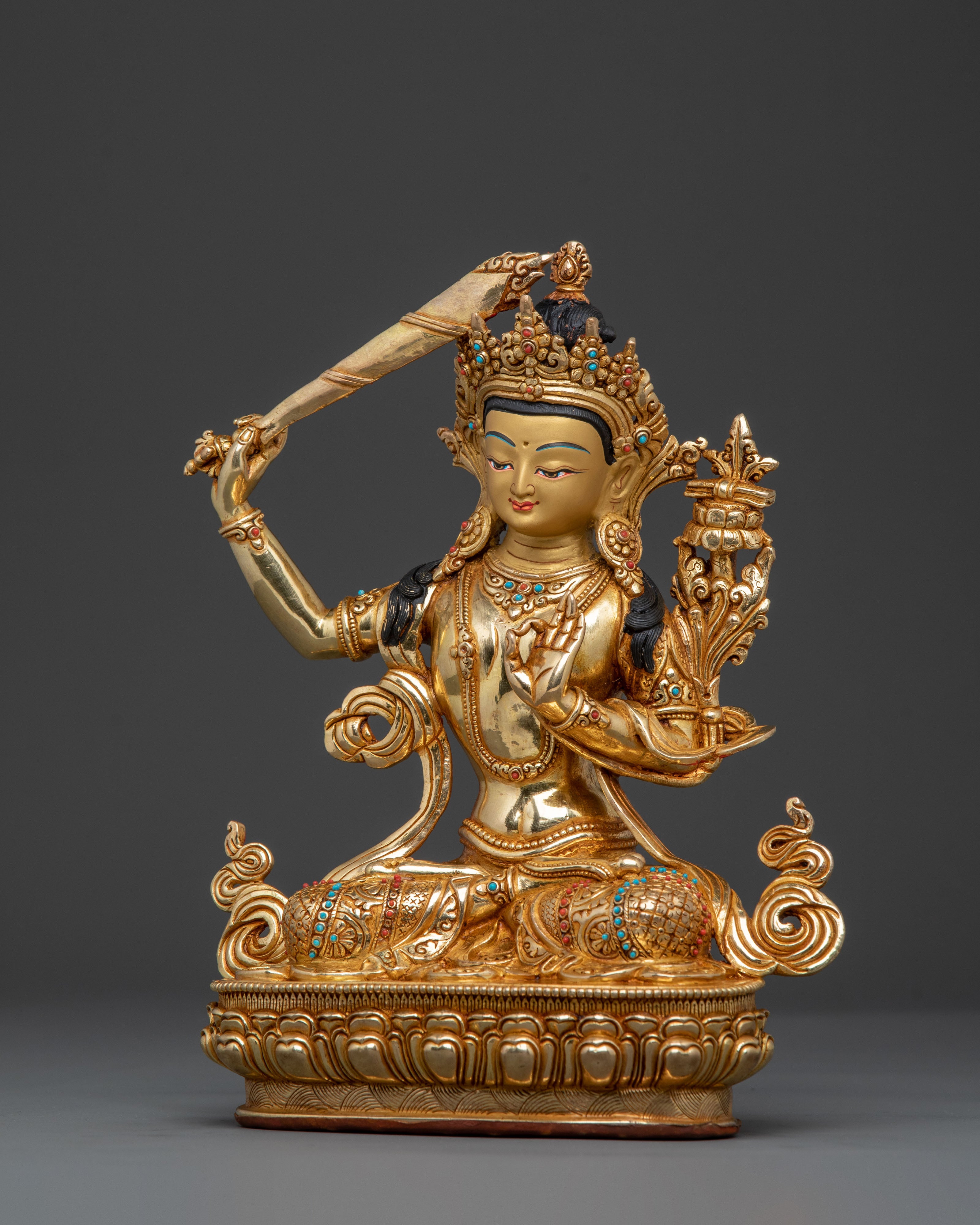 Manjushri Sacred Statue | Wisdom Bodhisattva