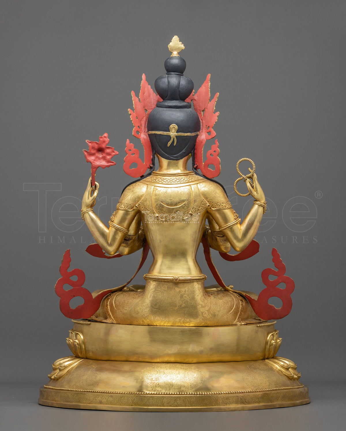 Chenrezig 24K Gold Gilded Figurine | Compassionated One