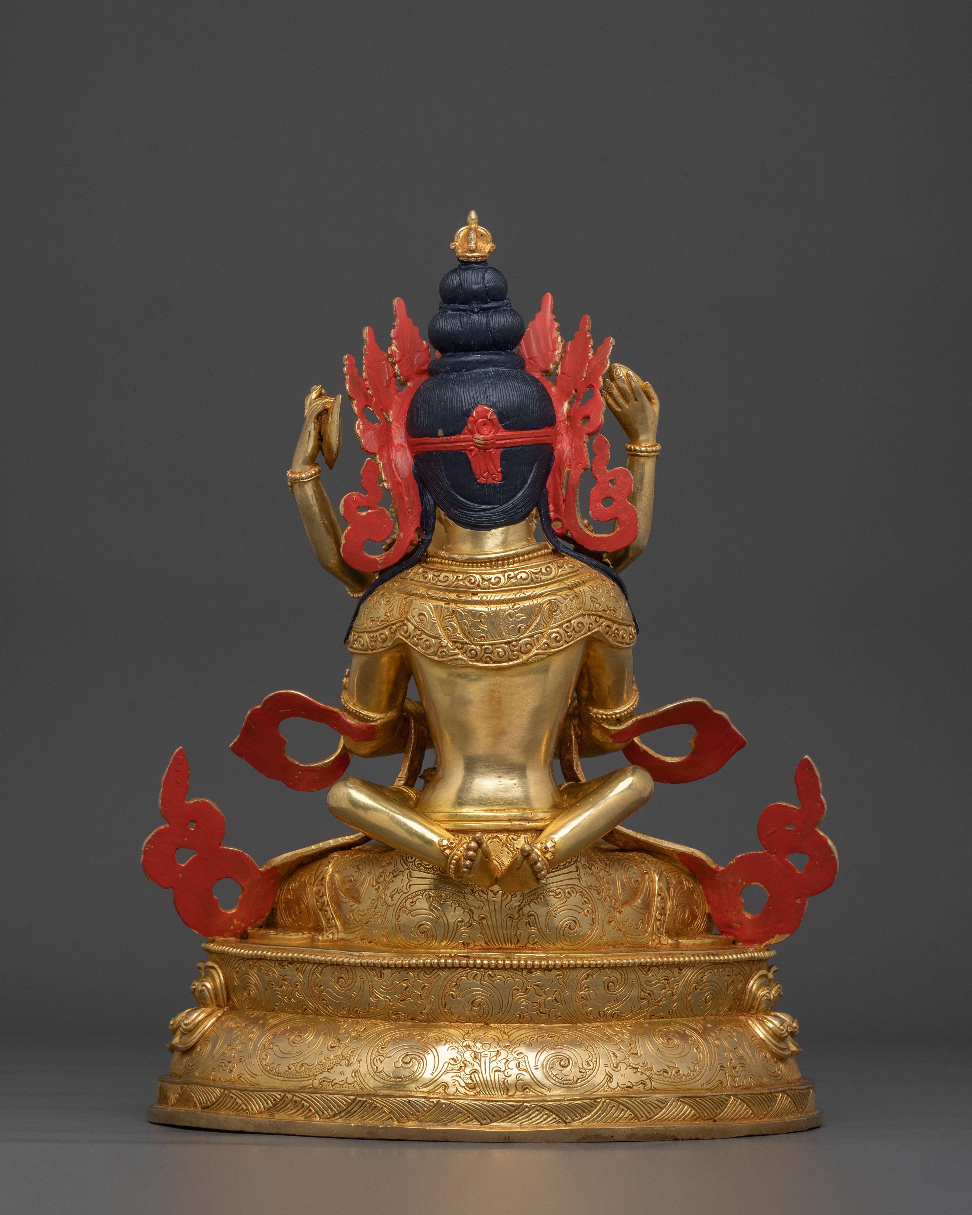 Handcrafted Vajradhara With Consort Statue | Buddhist Decor