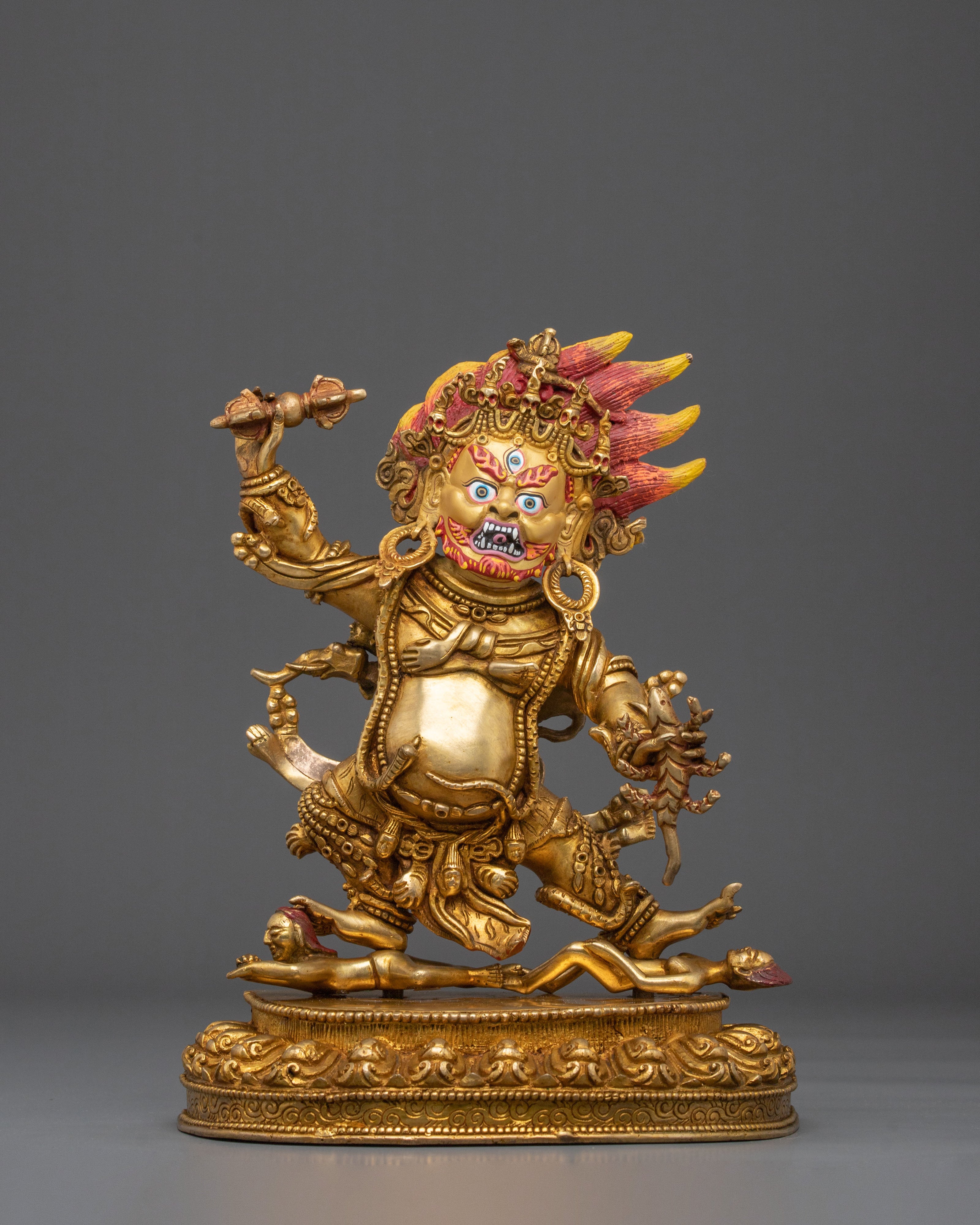 Guru Dragpo Traditional Statue | 24K Gold Gilded