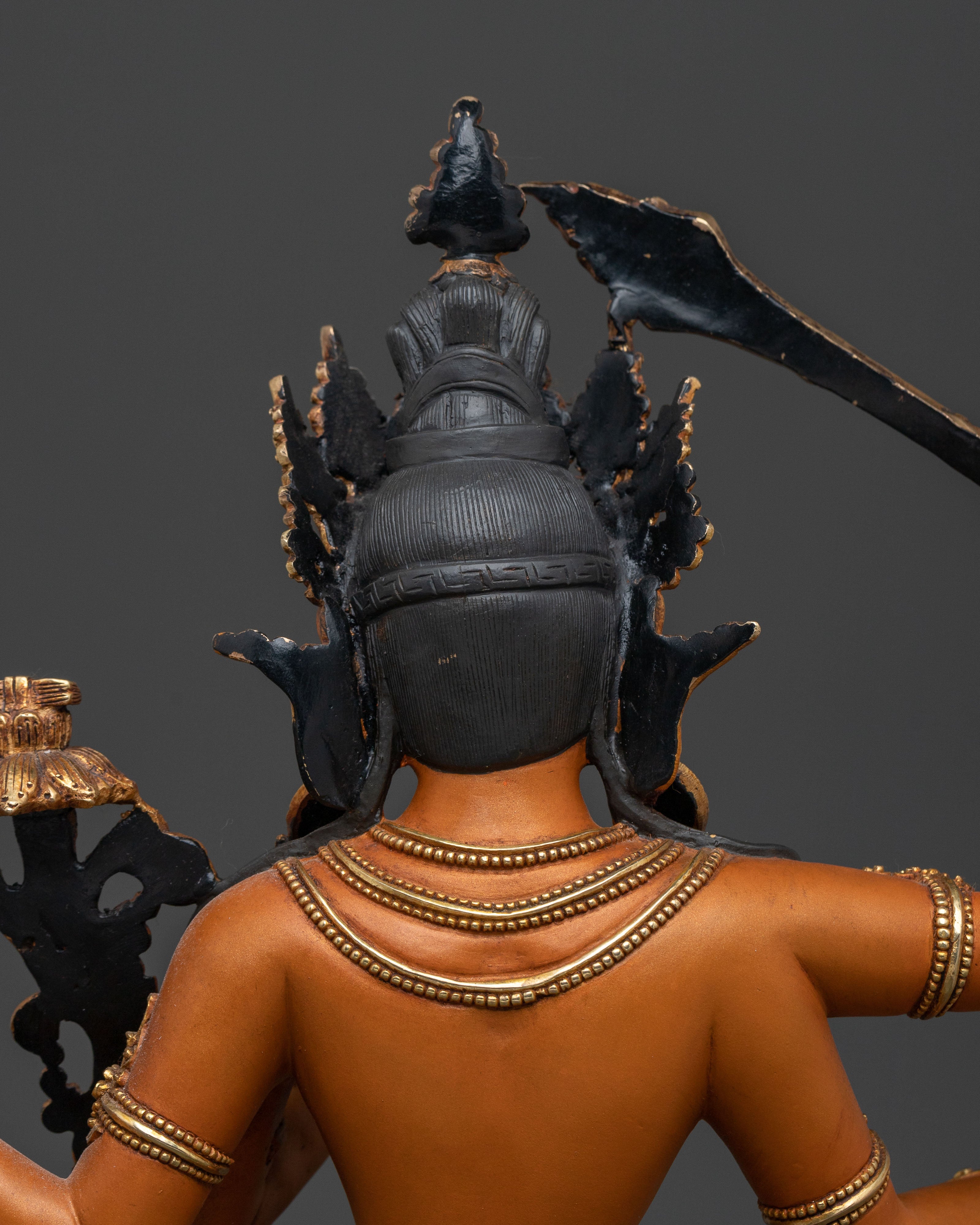 Handcrafted Maha Manjushri Statue: Divine Form