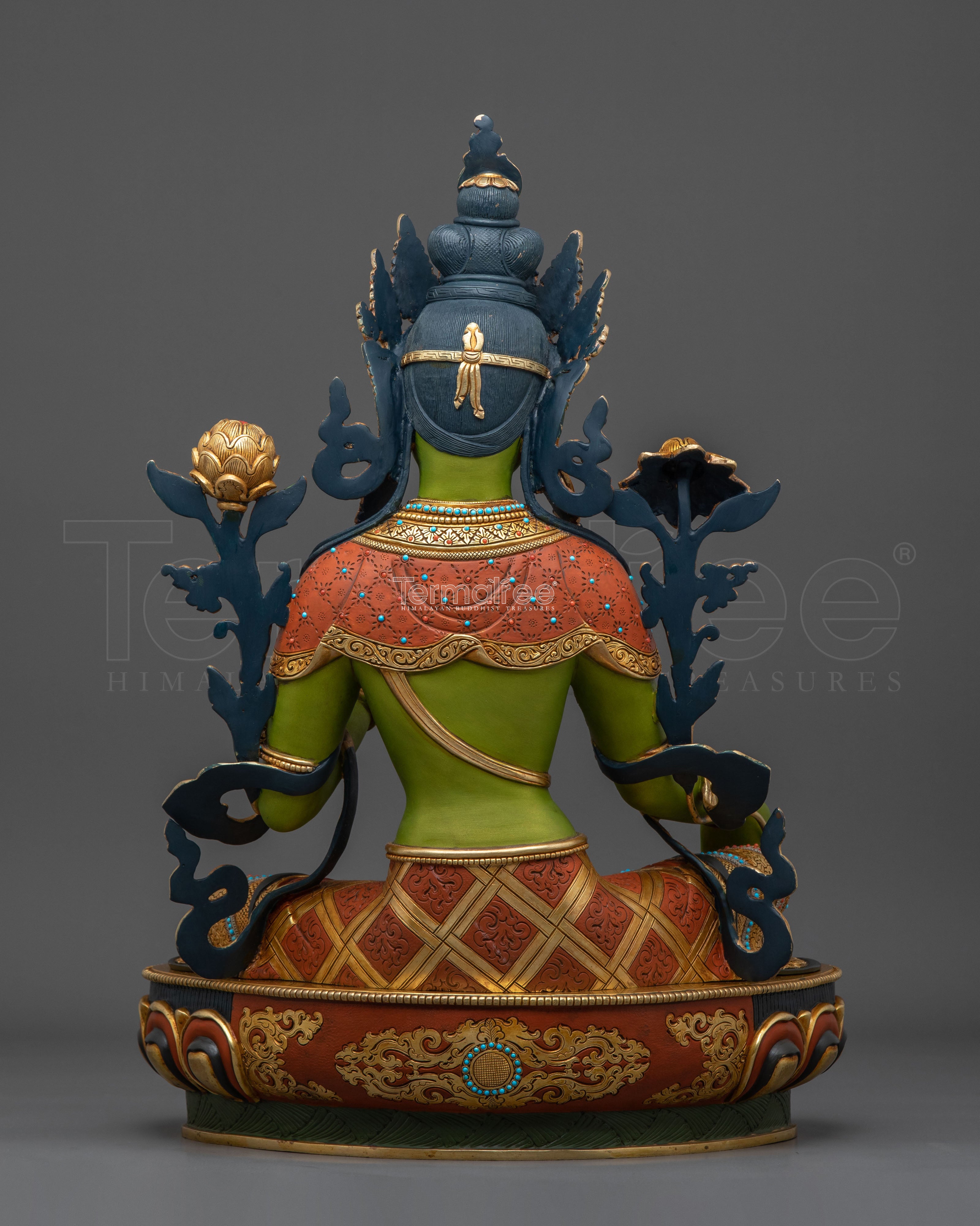 Green Tara Statue | Peaceful Buddhist Guardian