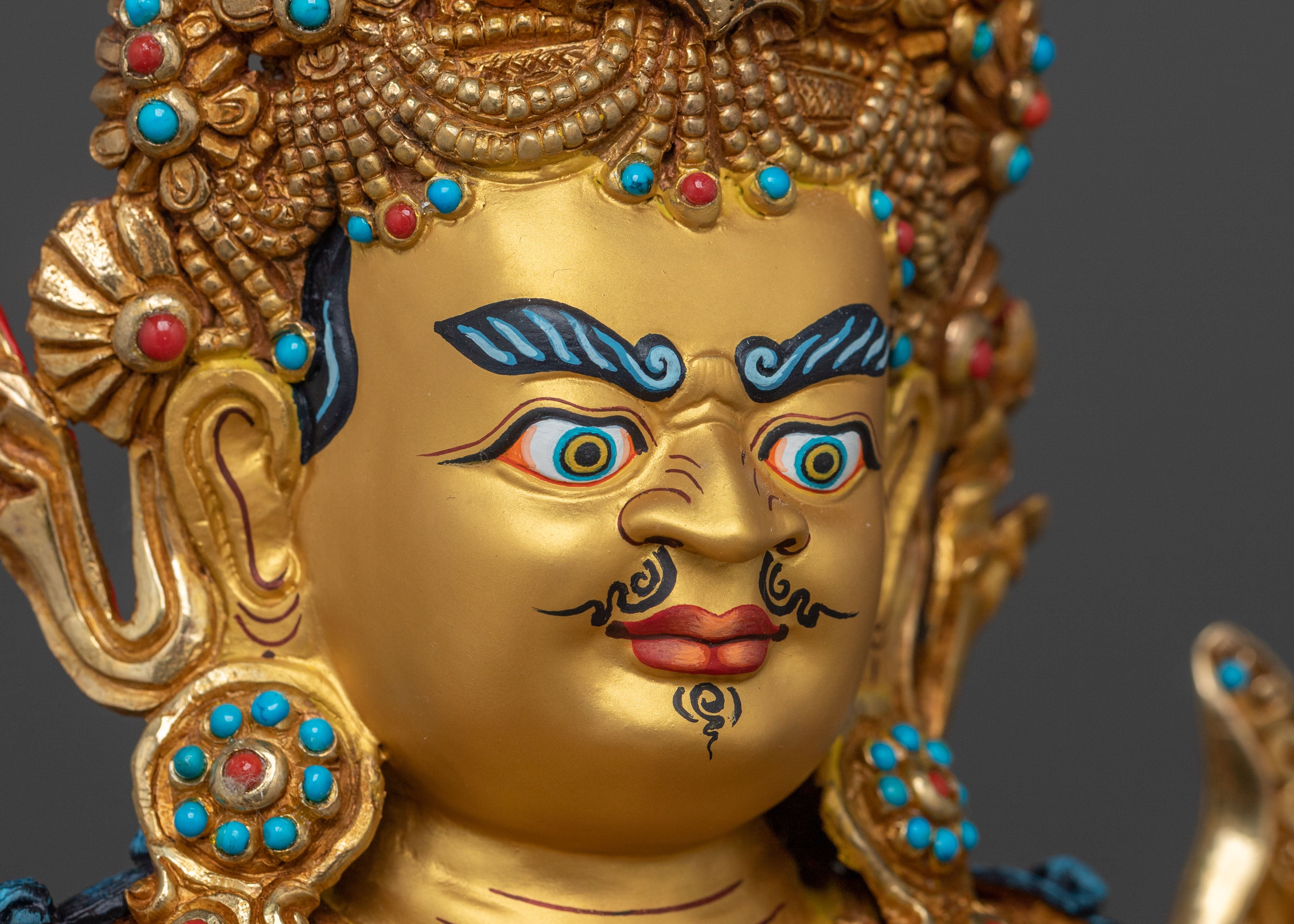 Buddhist Wealth Deity Namtoshe Statue | Traditional Himalayan Figurine