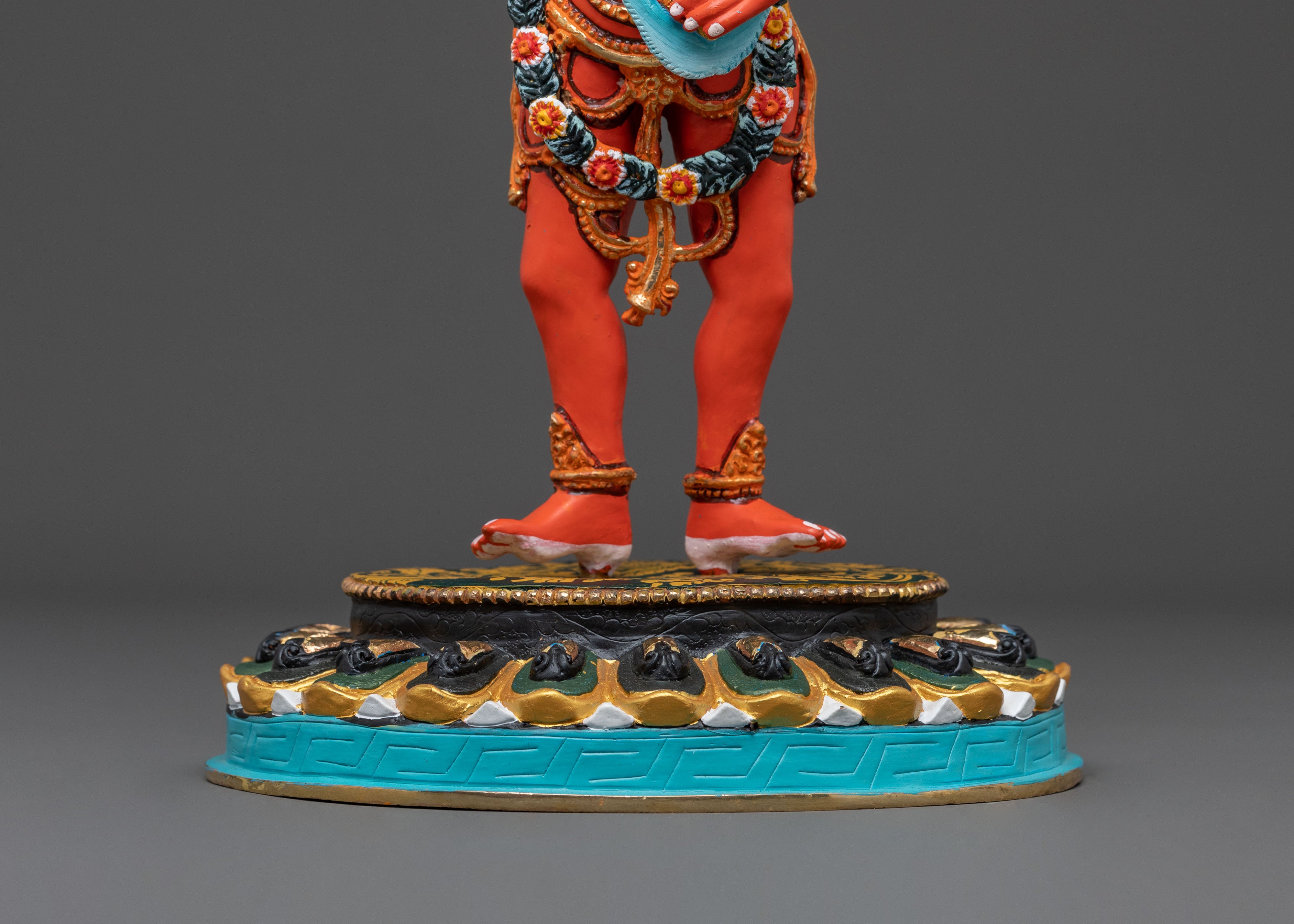 Buddhist Deity Damchen Gyalmo Statue