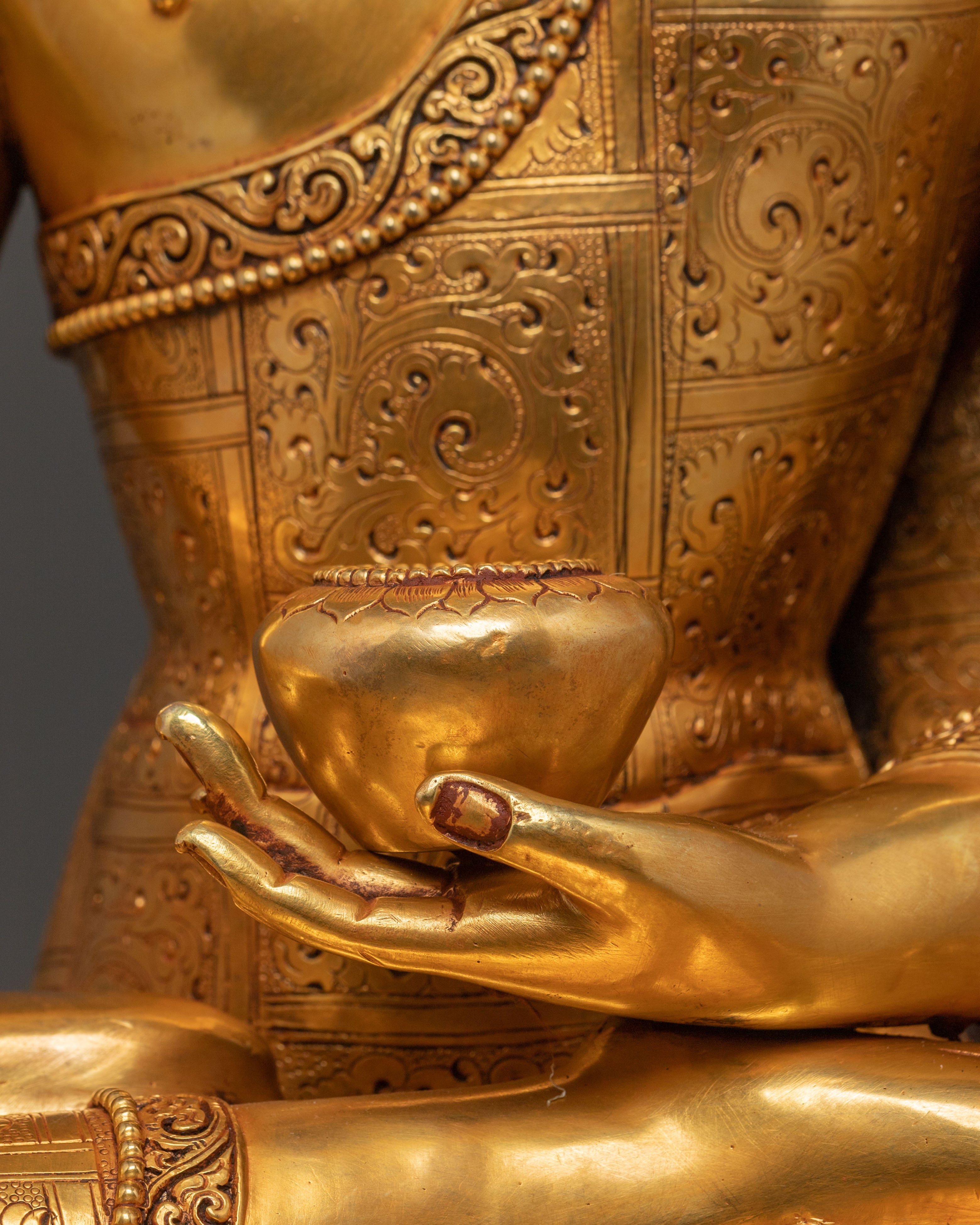 Shakyamuni Buddha Golden Statue | Spiritual Decor