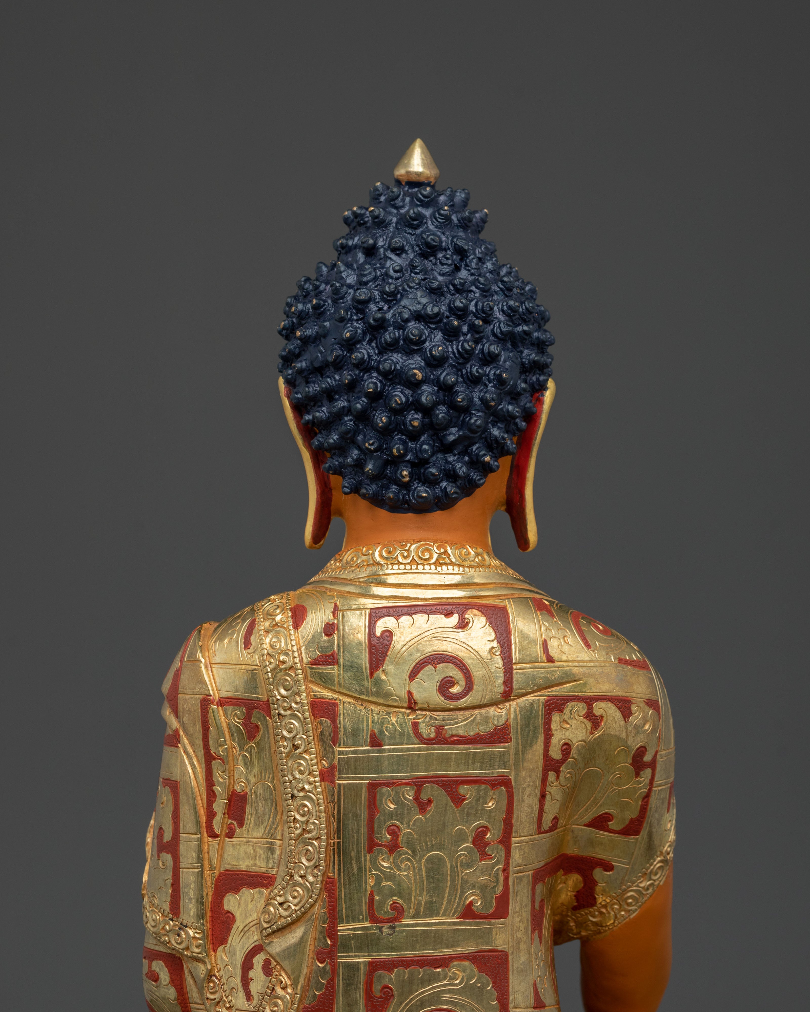 Hand-Carved Shakyamuni Buddha Figurine | Home Decor