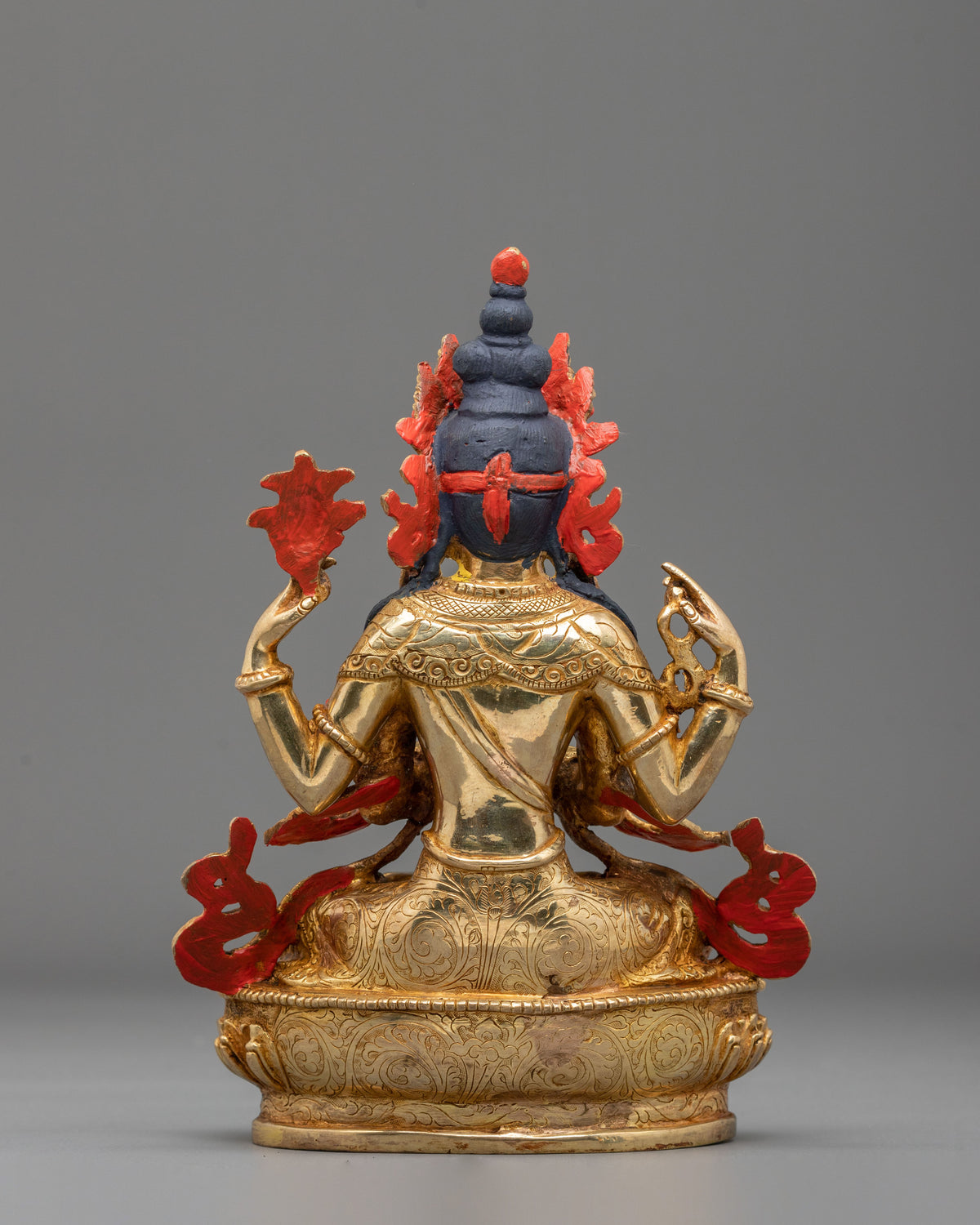 Four-Armed Chenrezig Tibetan Sculpture