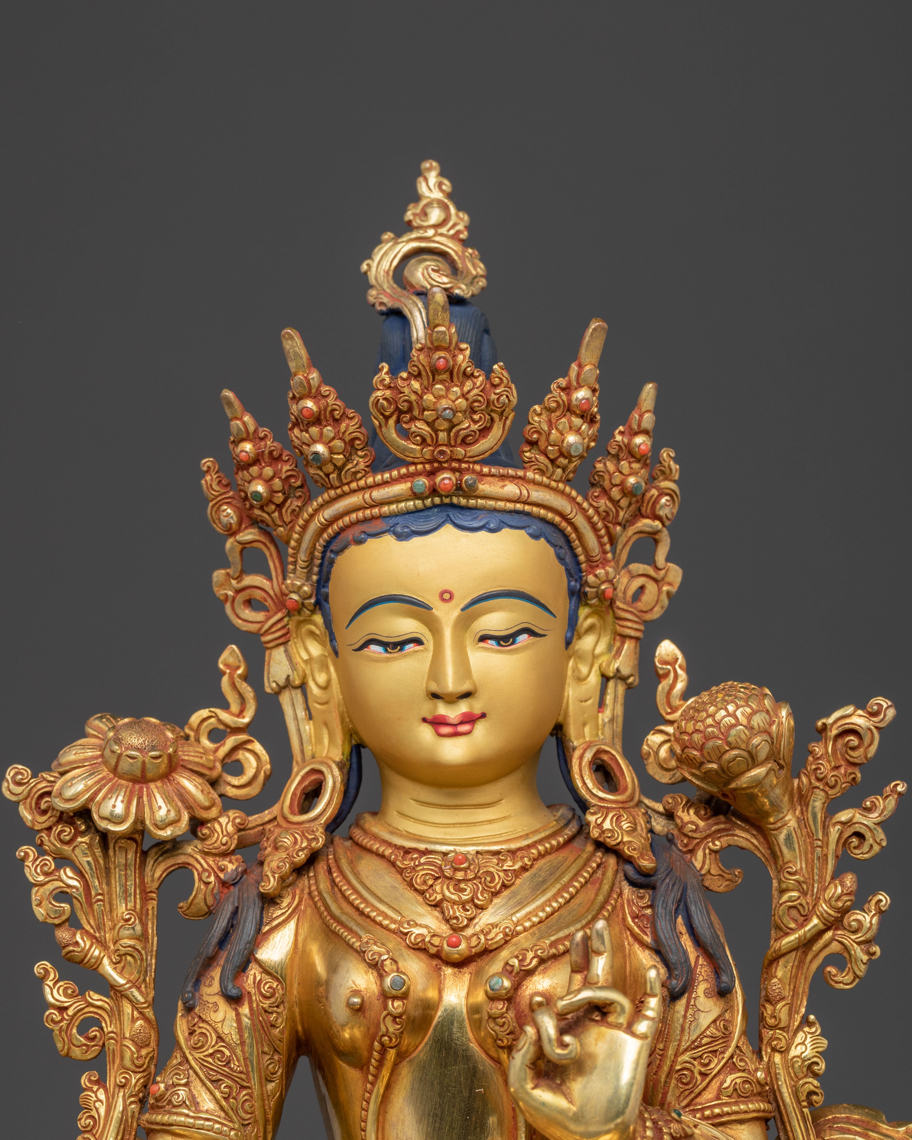 Green Tara Spiritual Statue | Goddess of Mercy