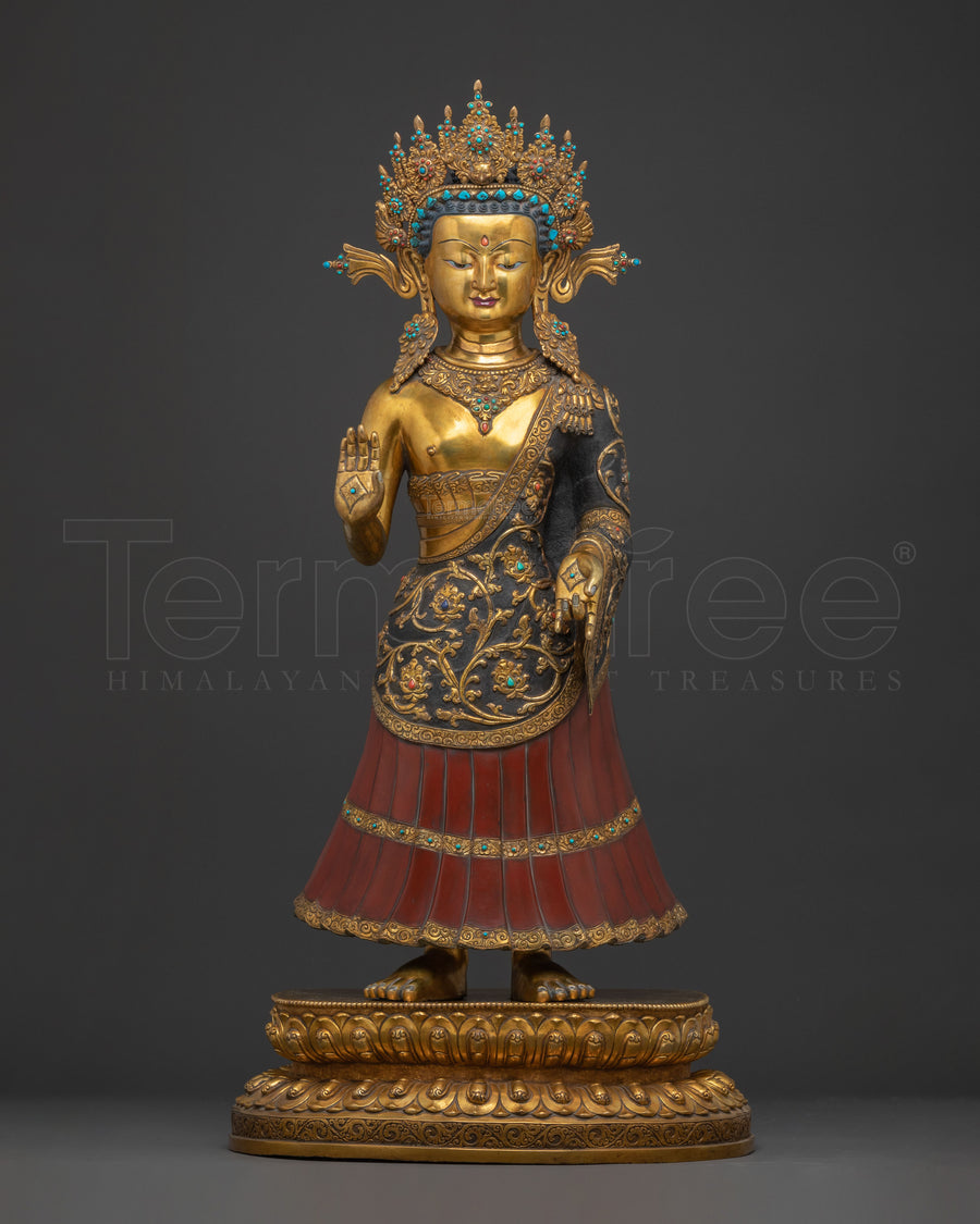 Dipankara Buddha: 24K Gold Gilded