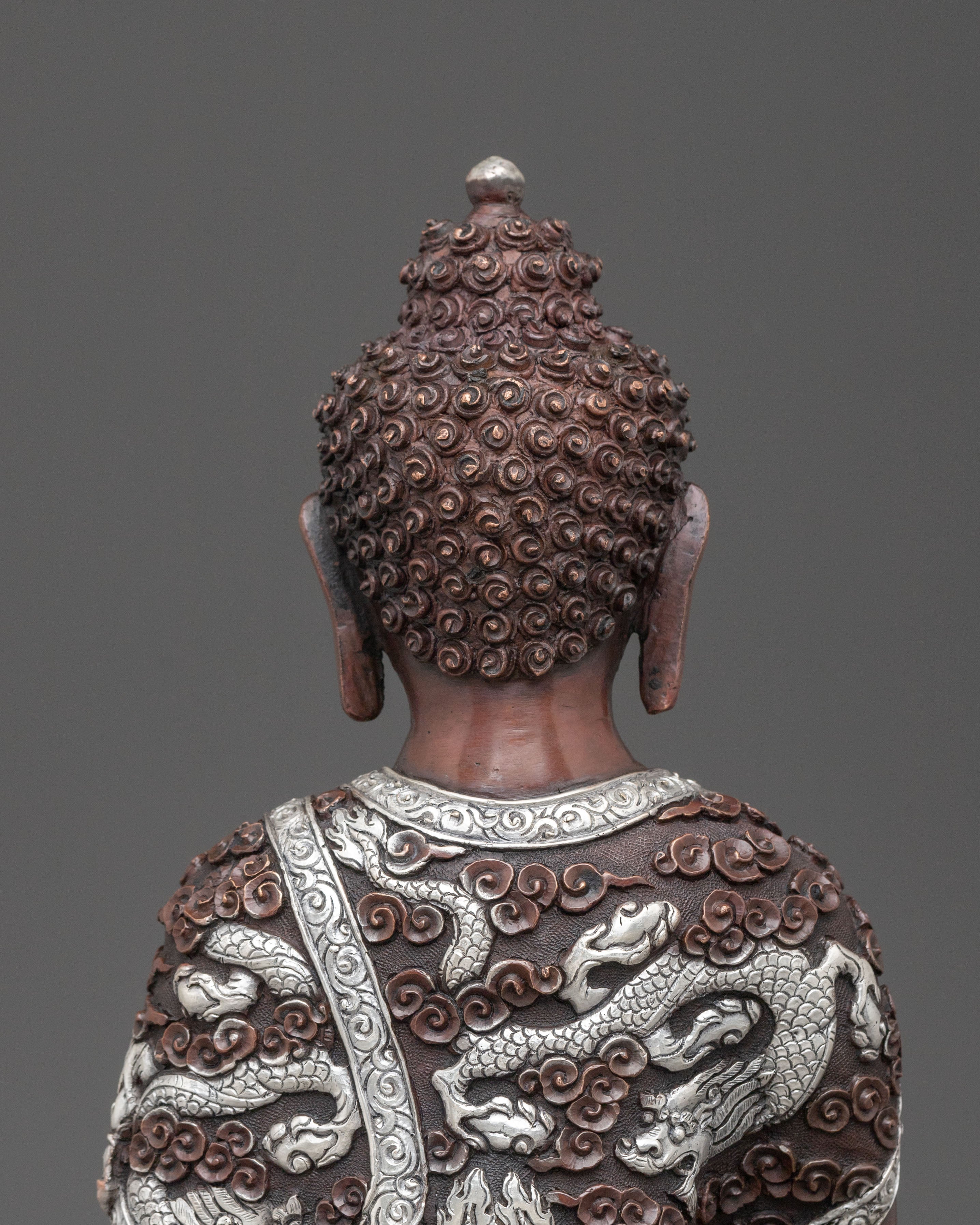 Hand Carved Shakyamuni Buddha Himalayan Sculpture