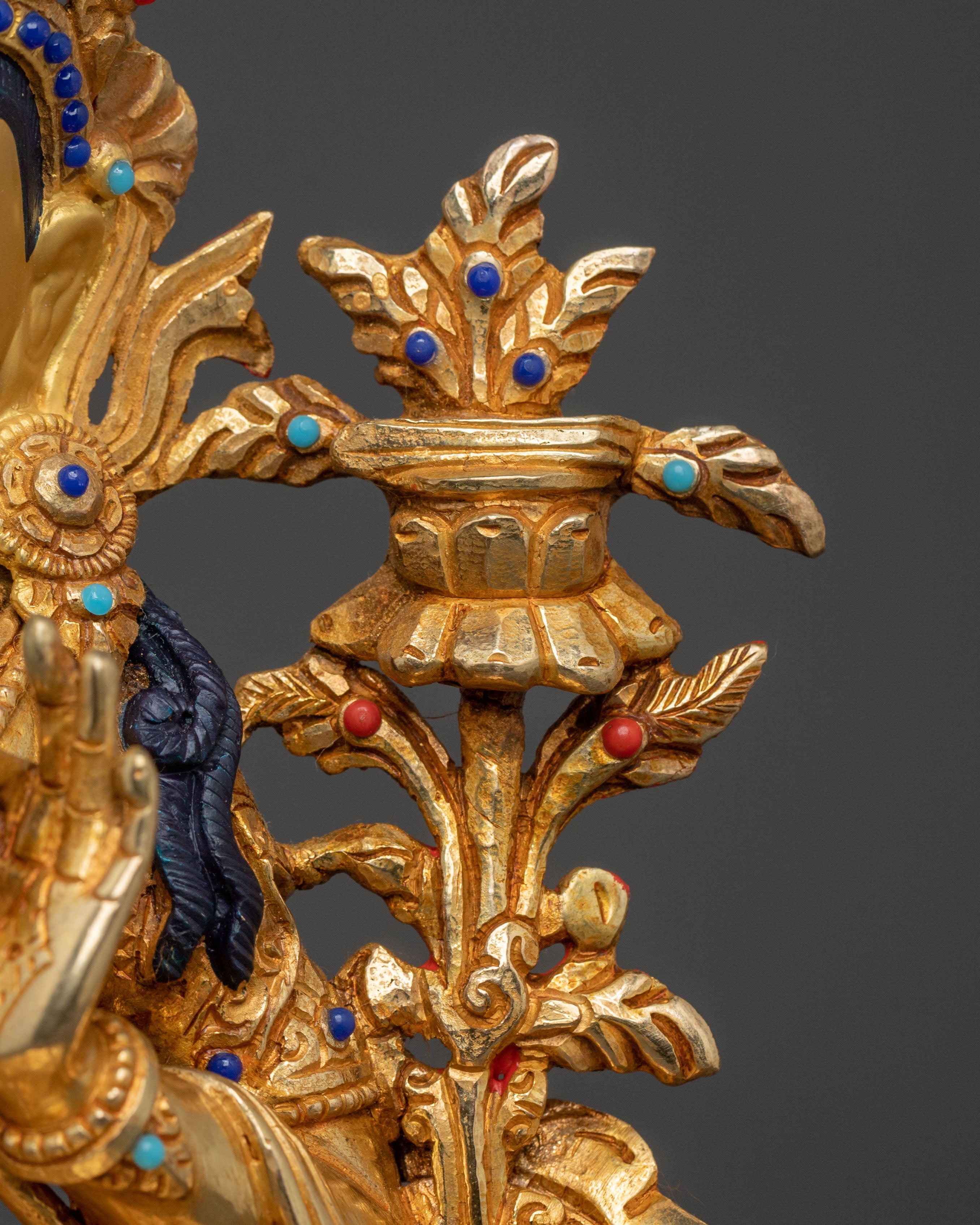 Manjushri Golden Sculpture | Bodhisattva of Wisdom