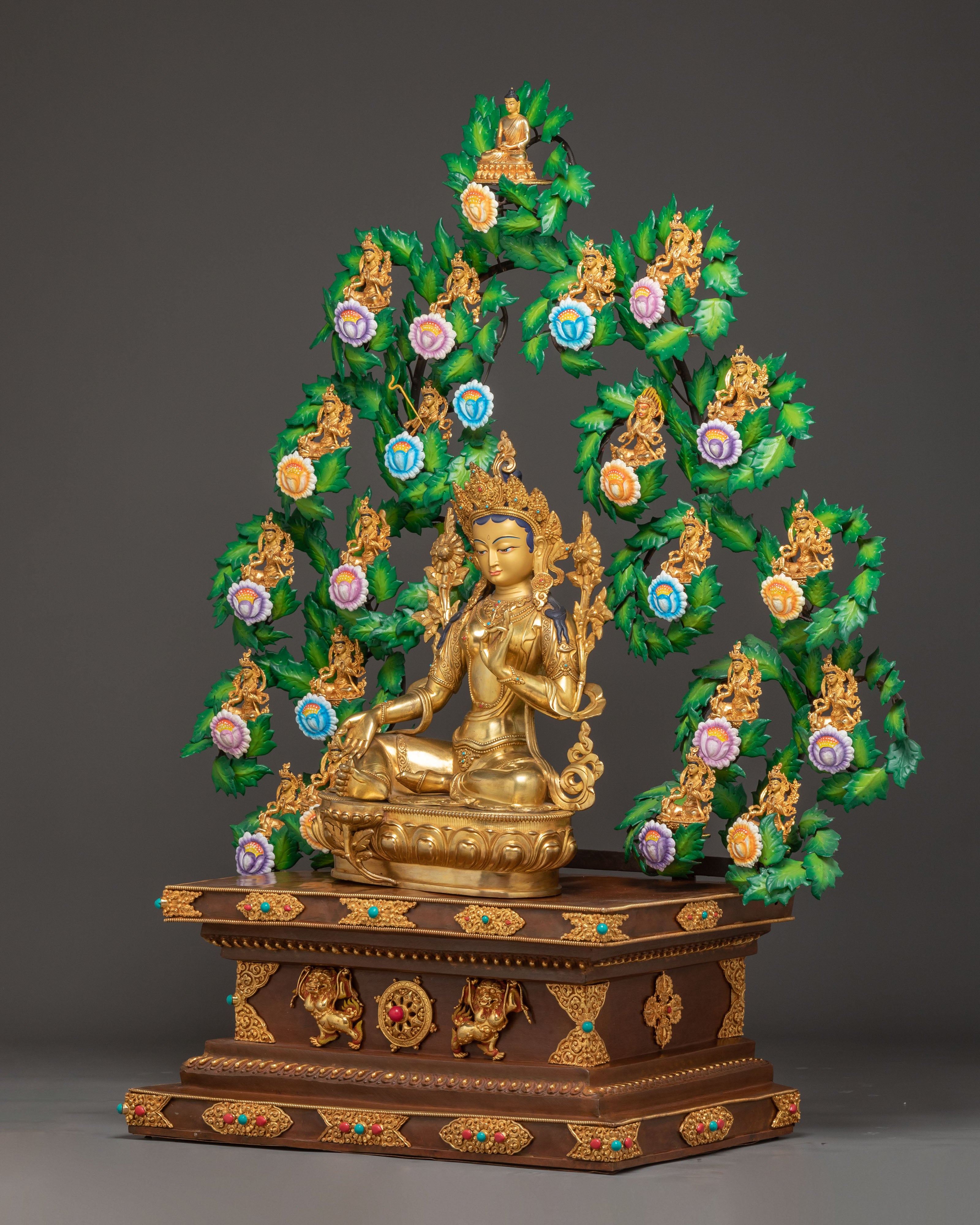 Divine 21 Tara Statue Set | Traditional Himalayan Sculpture
