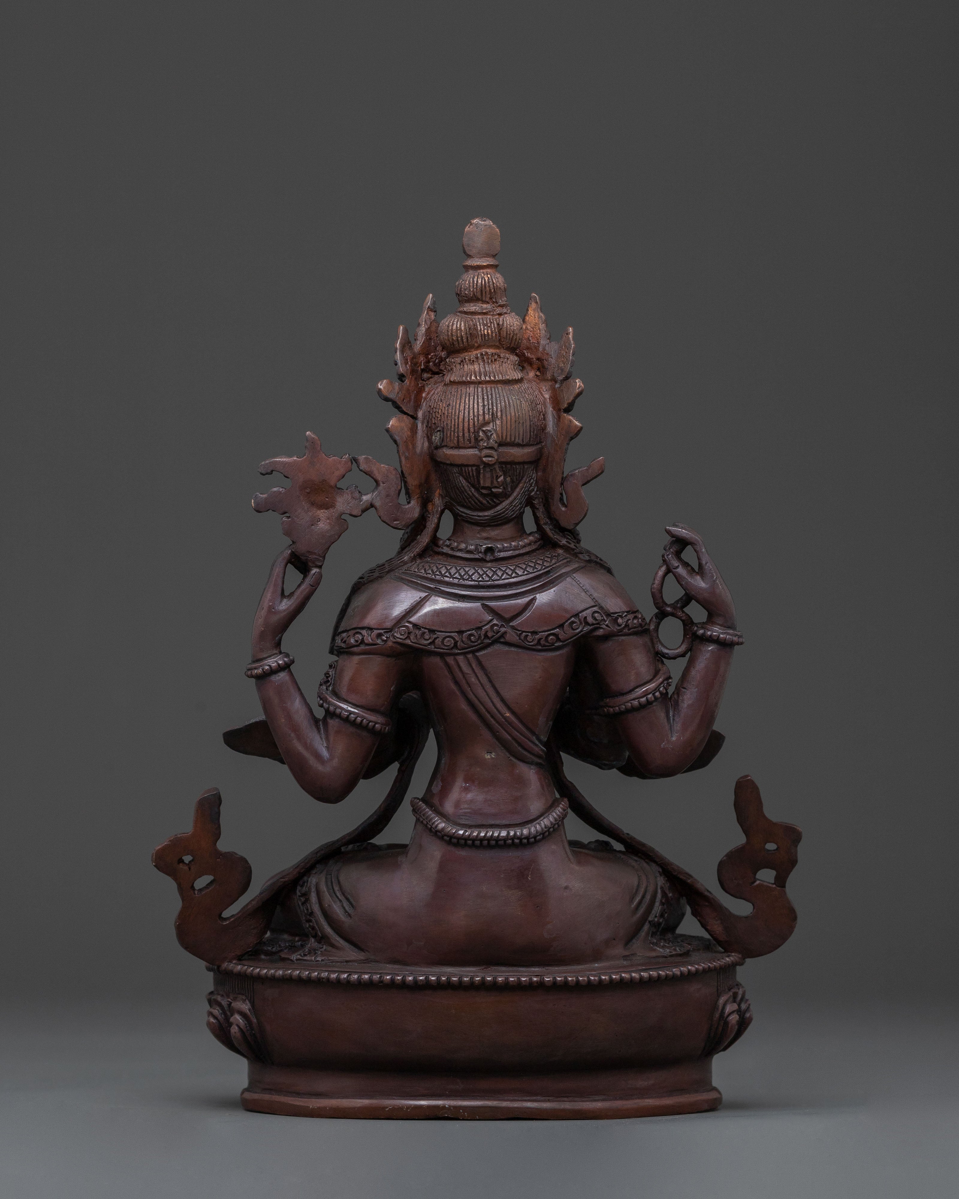 Chenrezig Statue Sculpture | Tibetan Deity