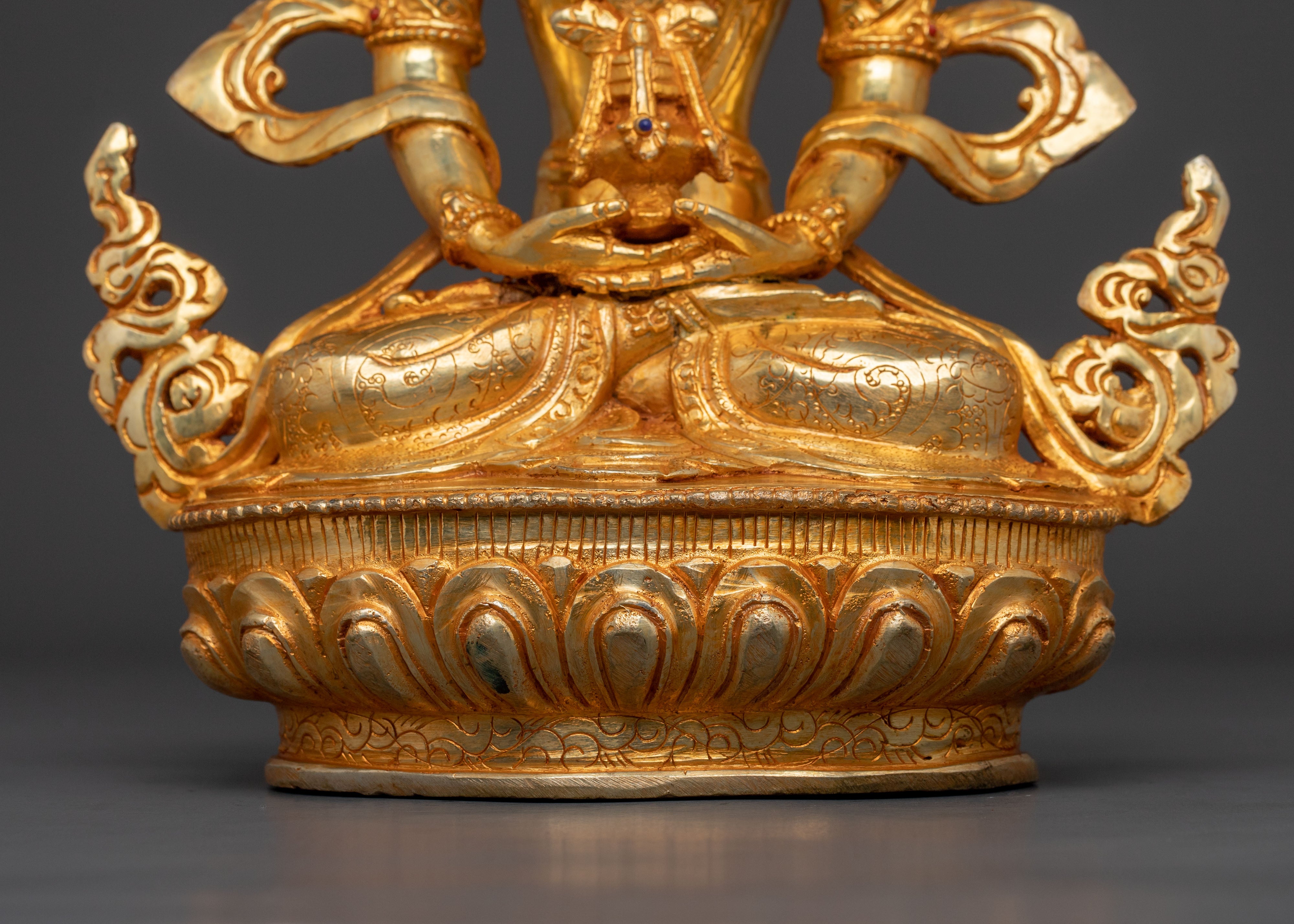 Handmade Amitayus Buddhist Statue | Meditation Decor