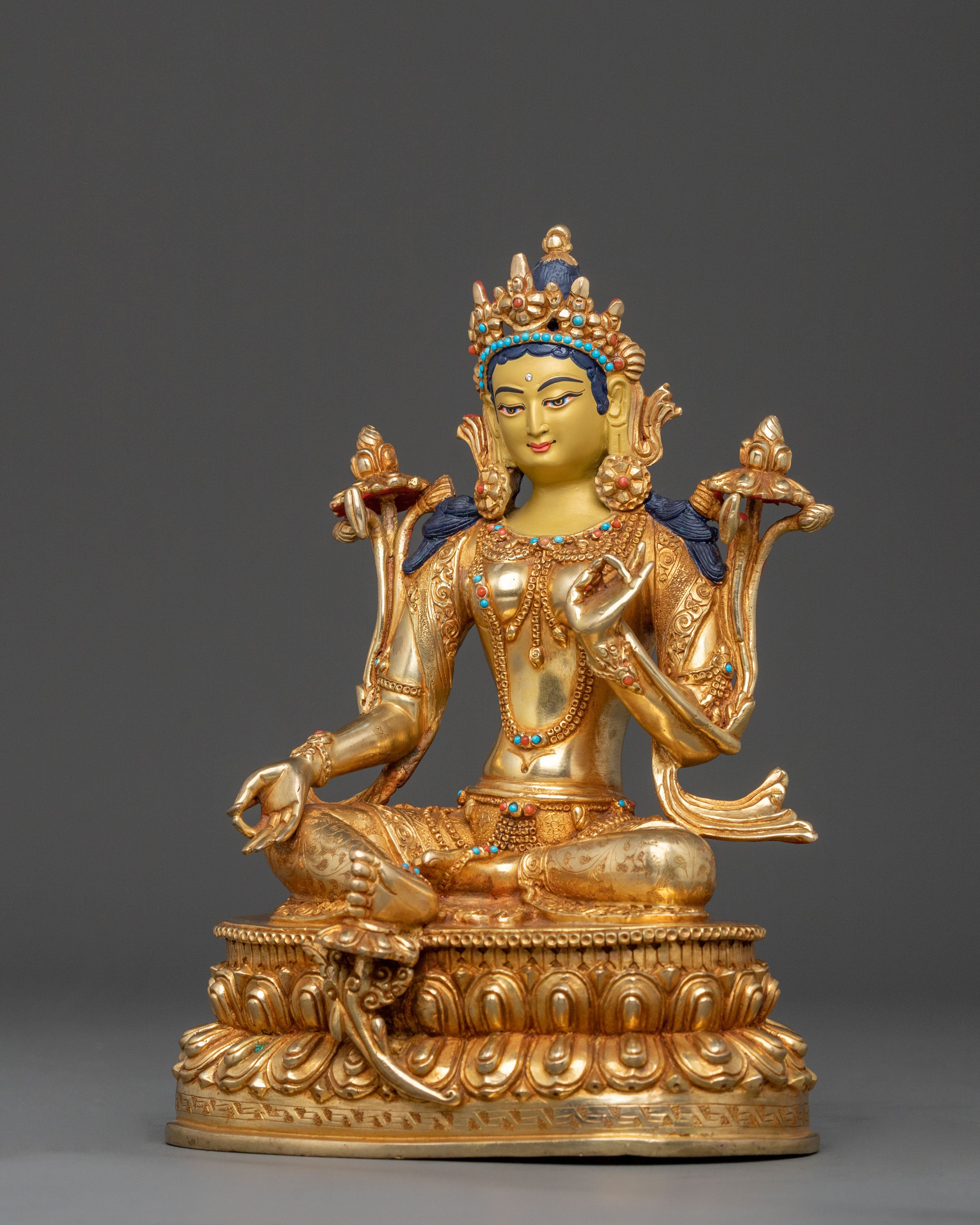 Mother Green Tara Statue: Swift Compassion