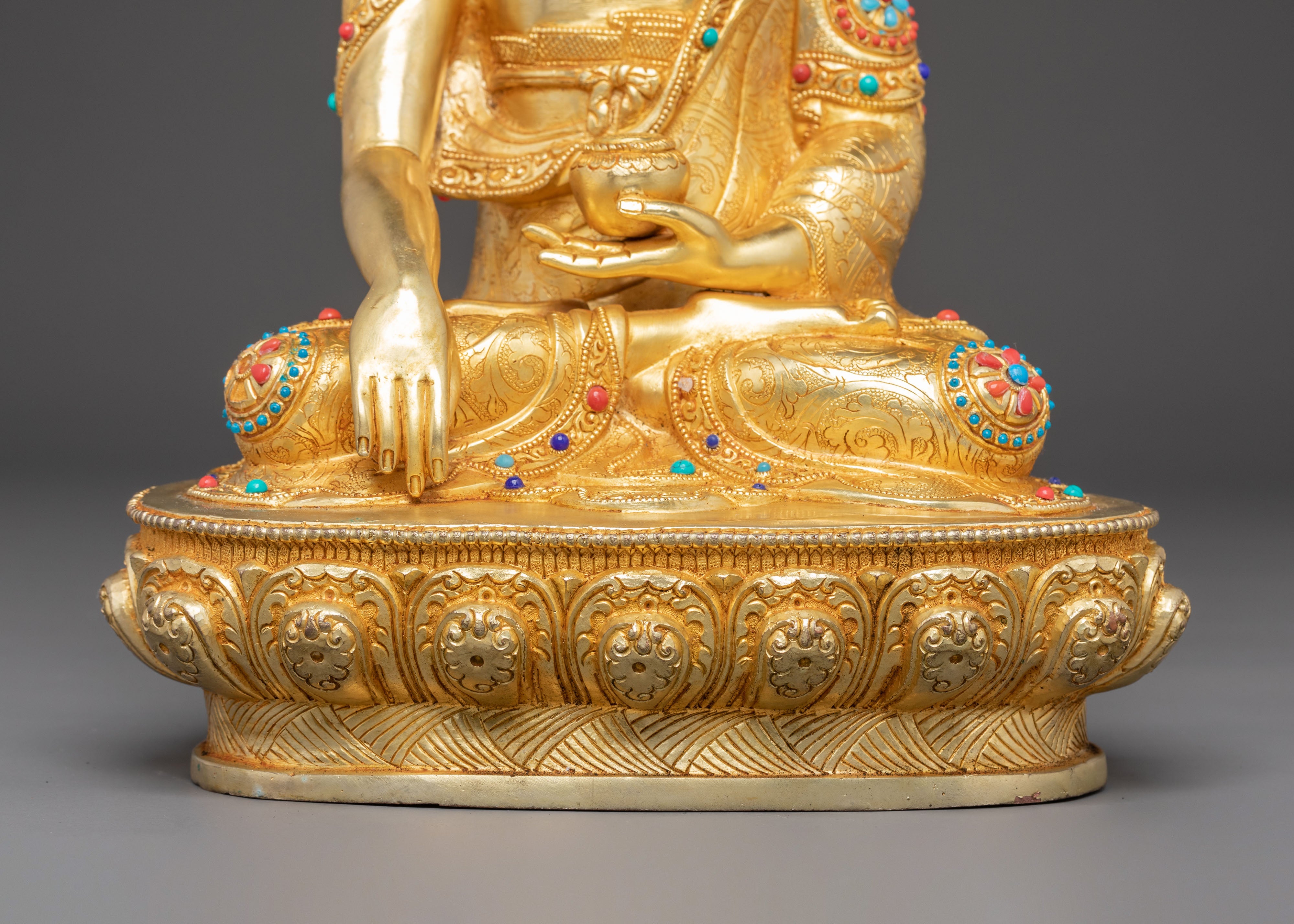 Golden Gautama Buddha Handmade Statue | Historical Buddha