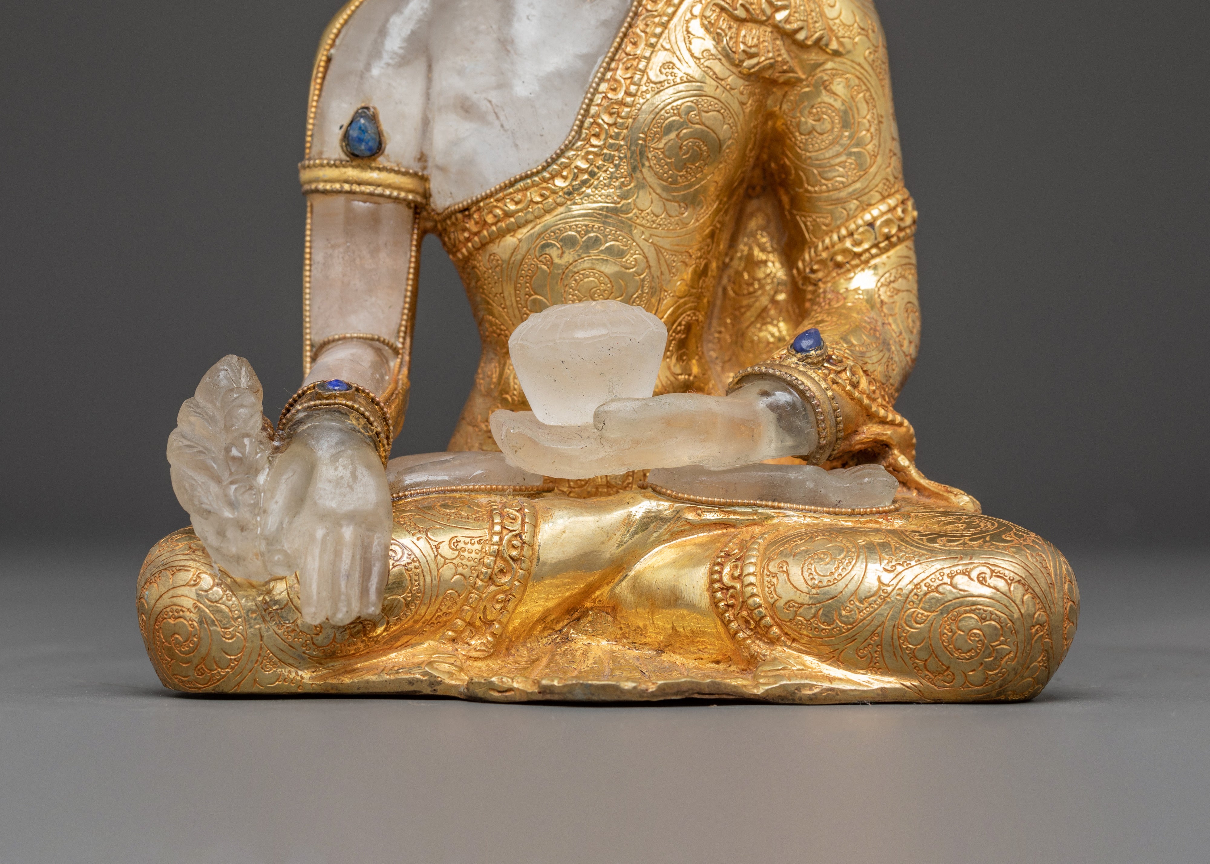 Serene Healer Medicine Buddha Handmade Statue | Healing and Compassion Icon