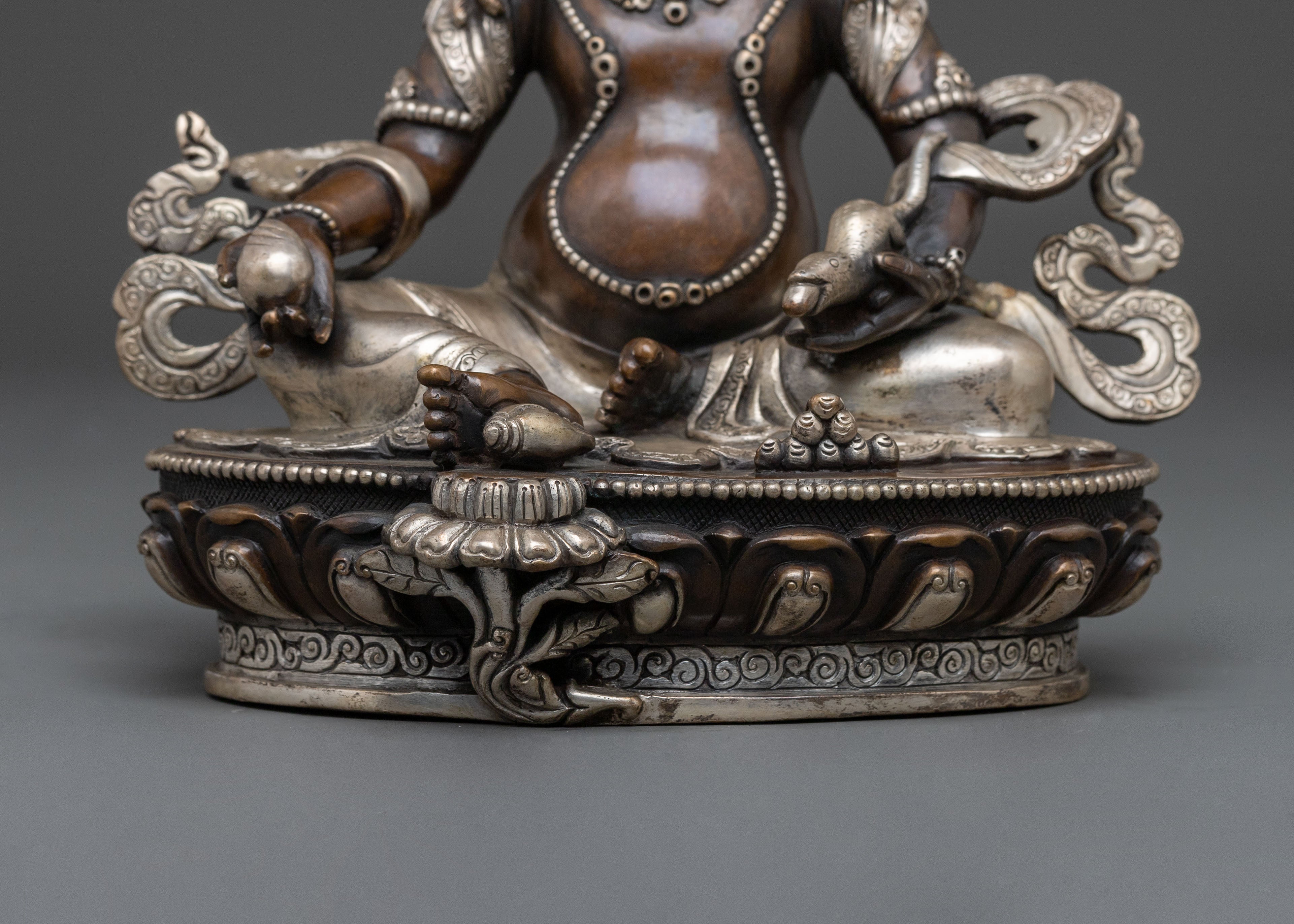 Primary Deity of Wealth Dzambhala Statue | Tibetan Buddhist Prosperity