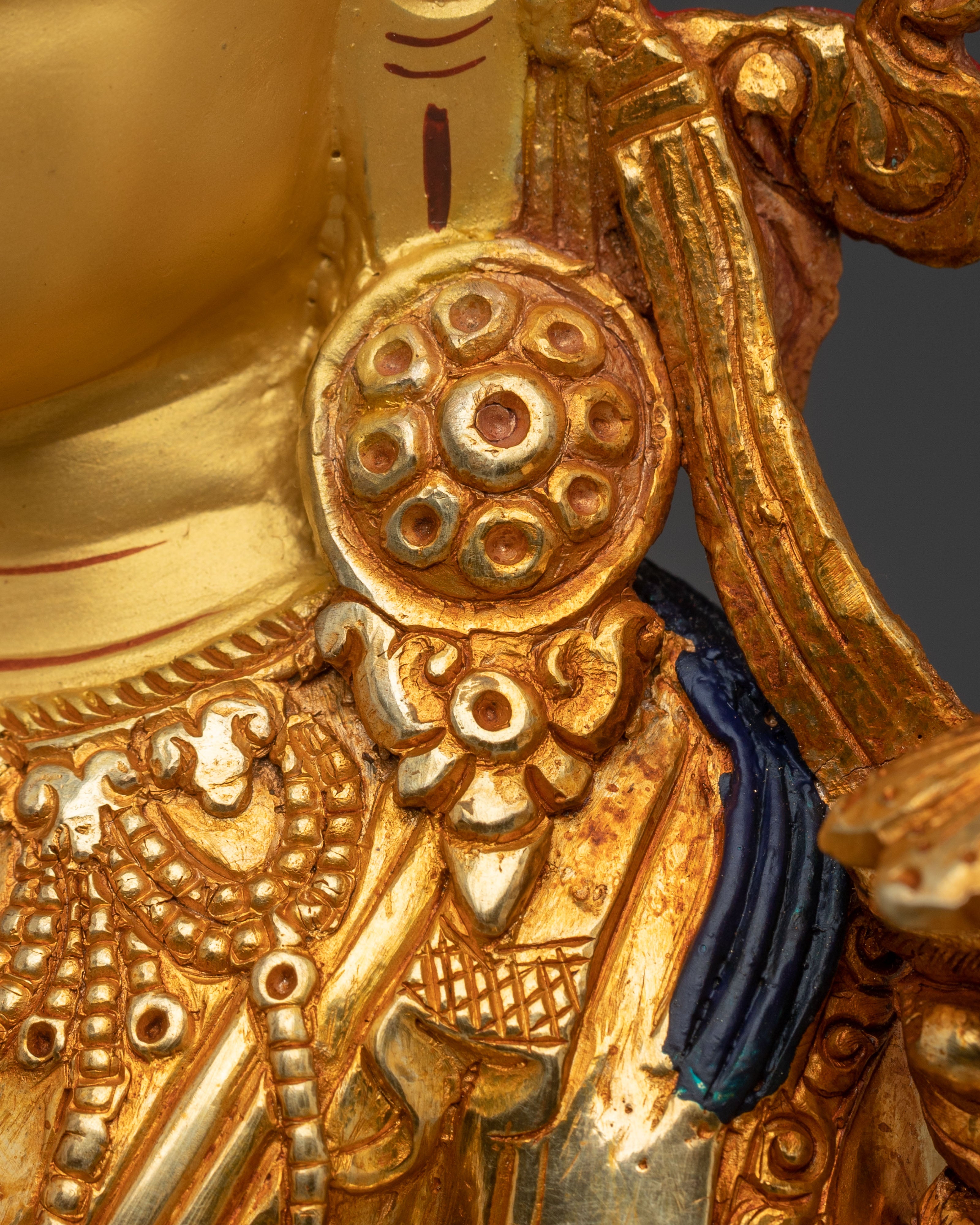 Maitreya Buddha Statue | Handcrafted 24K Gold Gilded