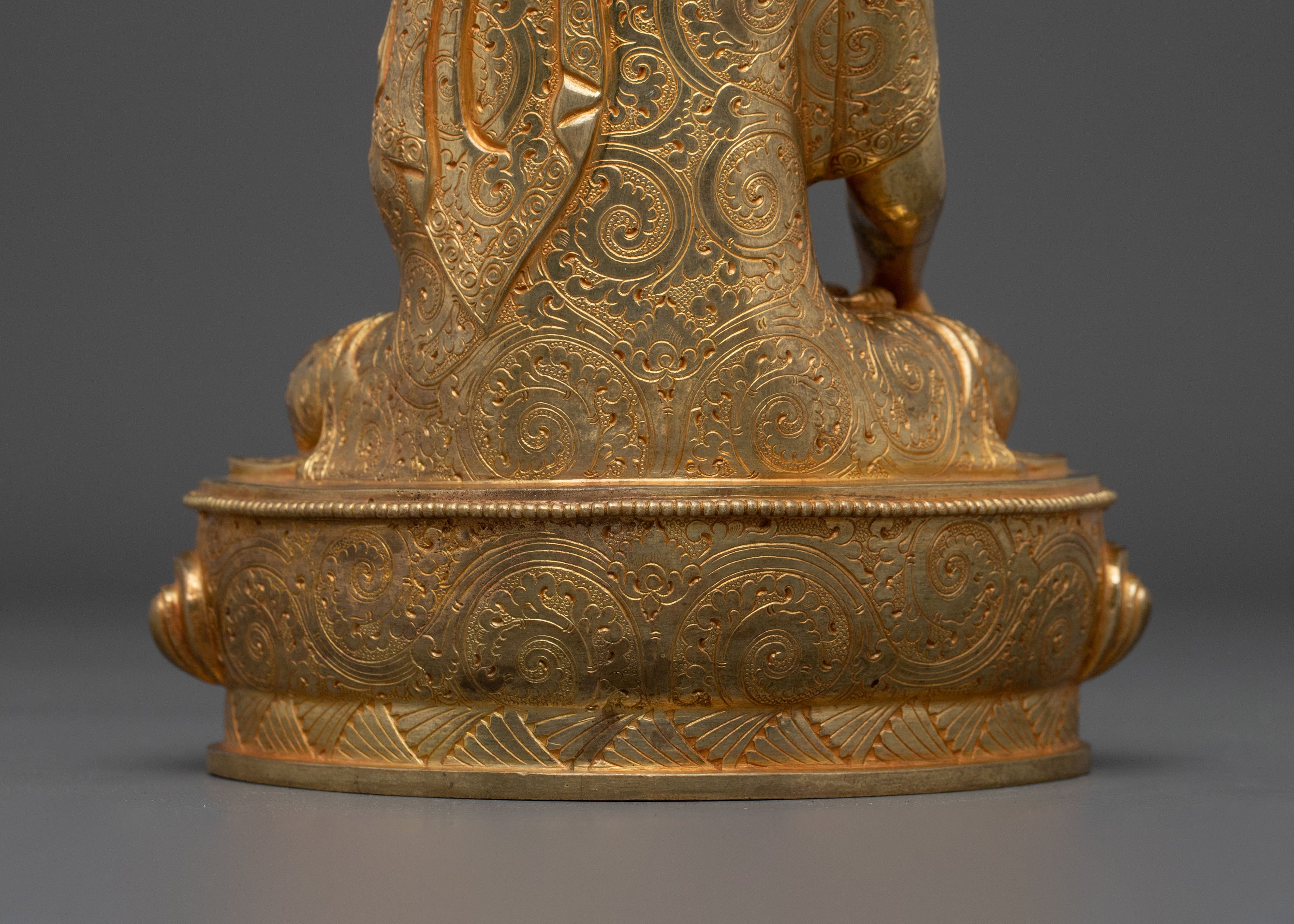 Buddhist Altar Decor Shakyamuni Sacred Statue