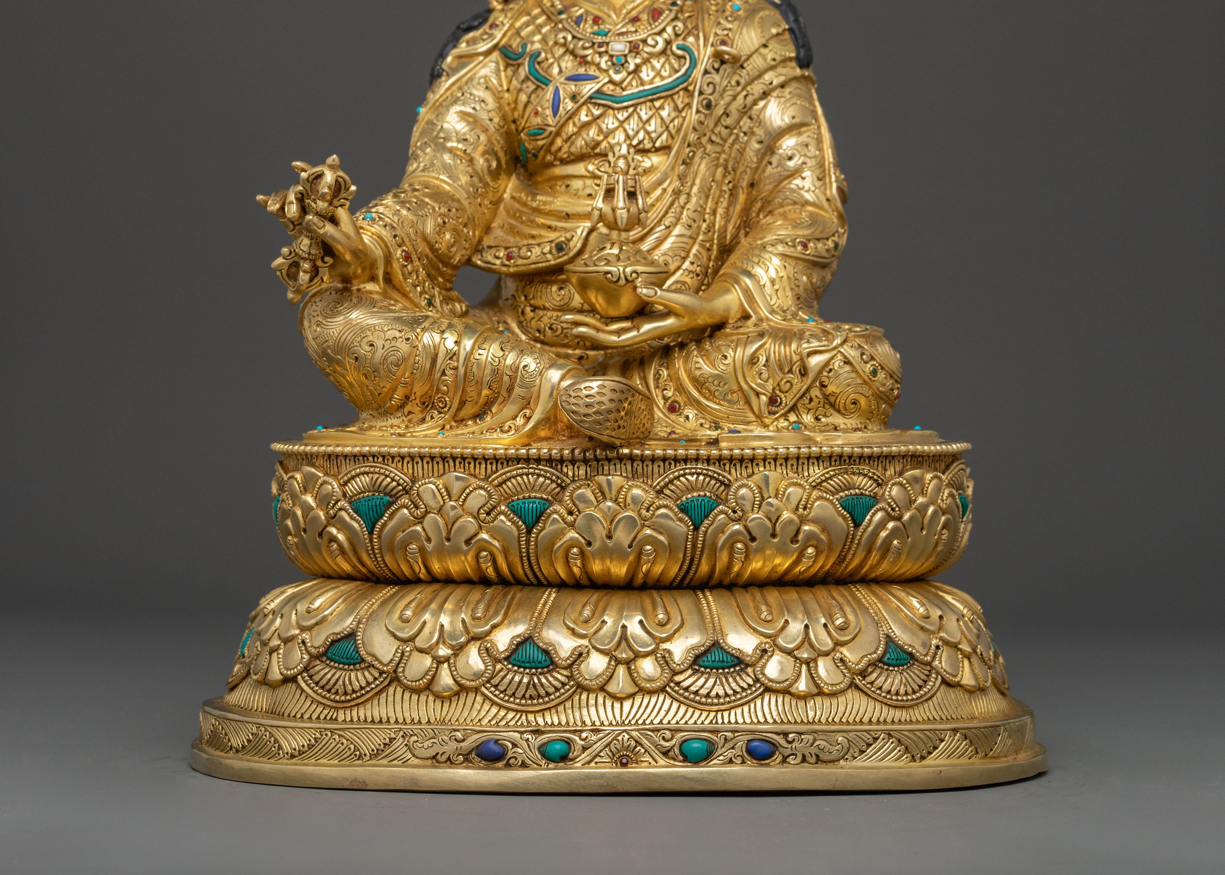Lotus Born Guru Rinpoche Icon | Lotus-Born Master and Tantric Guru