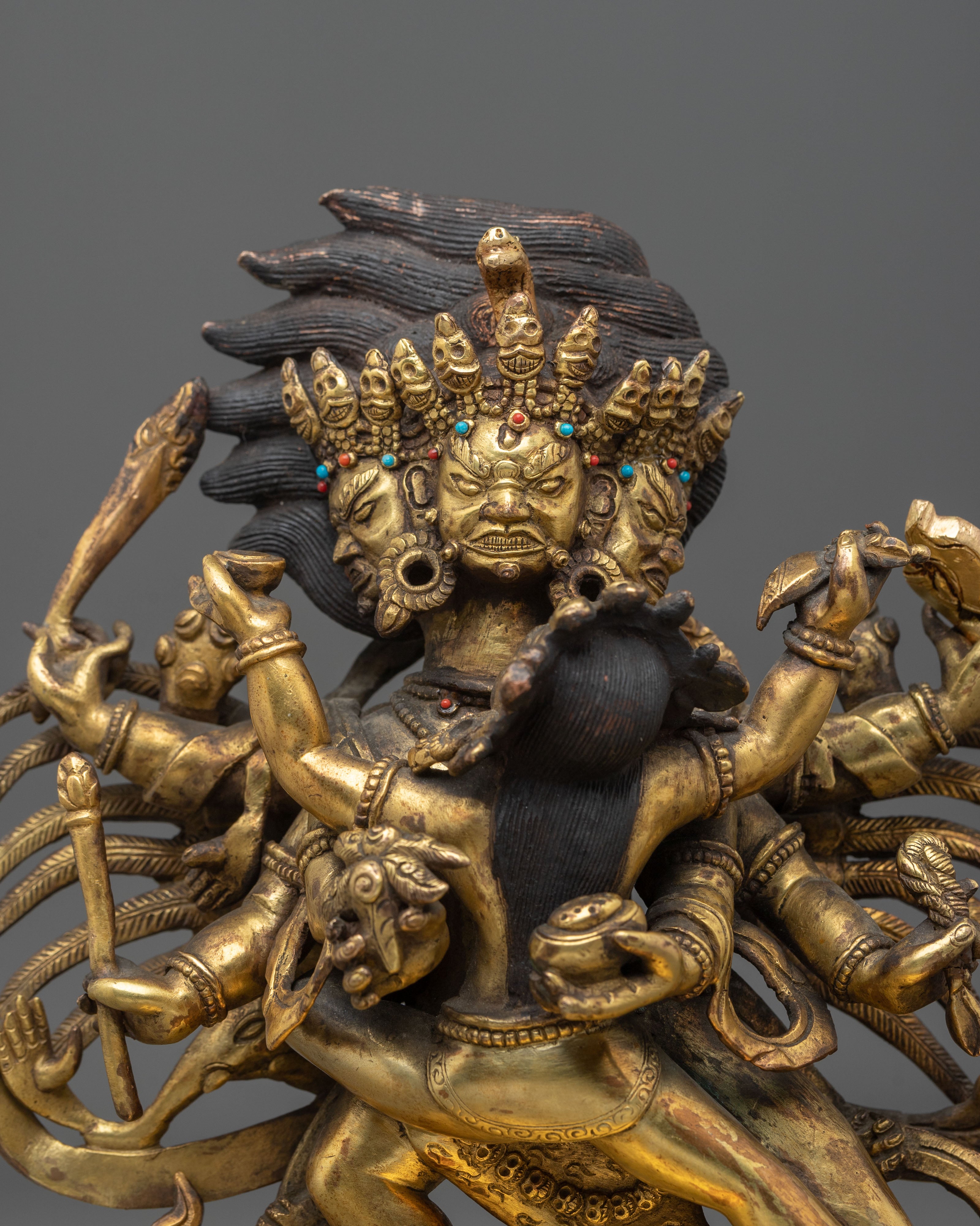 Hayagriva Acrylic Painted Statue | Handcrafted Figurine