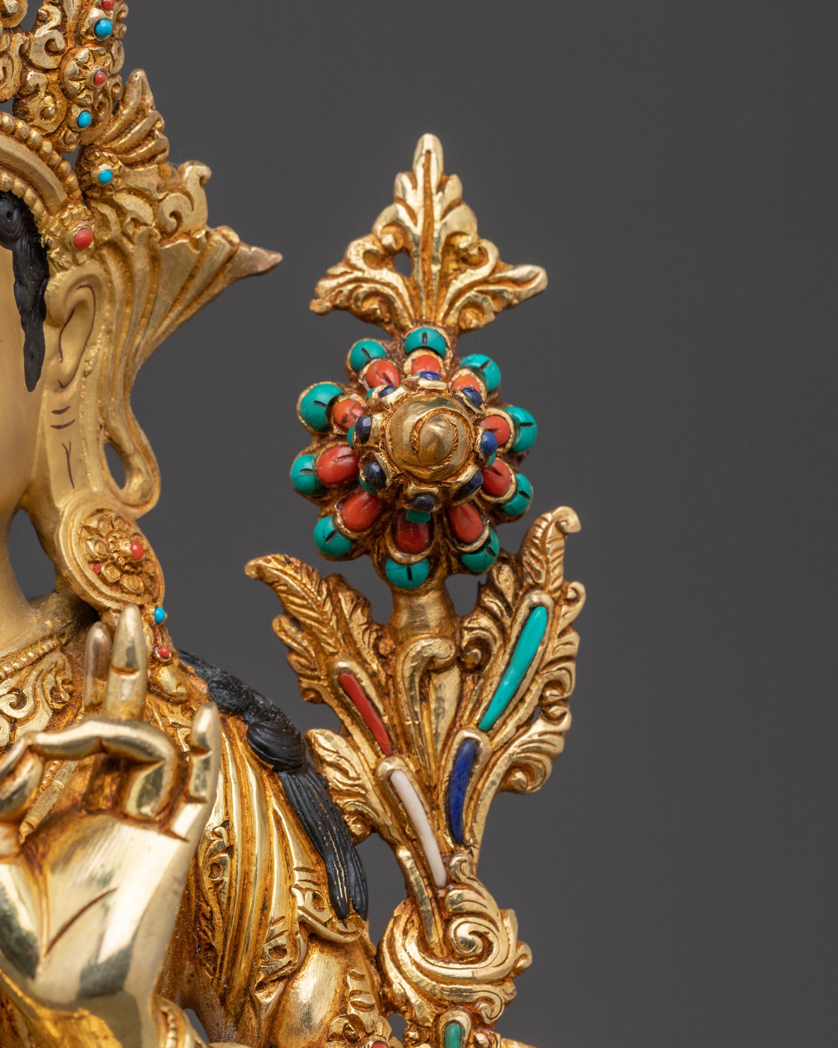 Green Tara Divine Goddess Statue - Goddess of Compassion