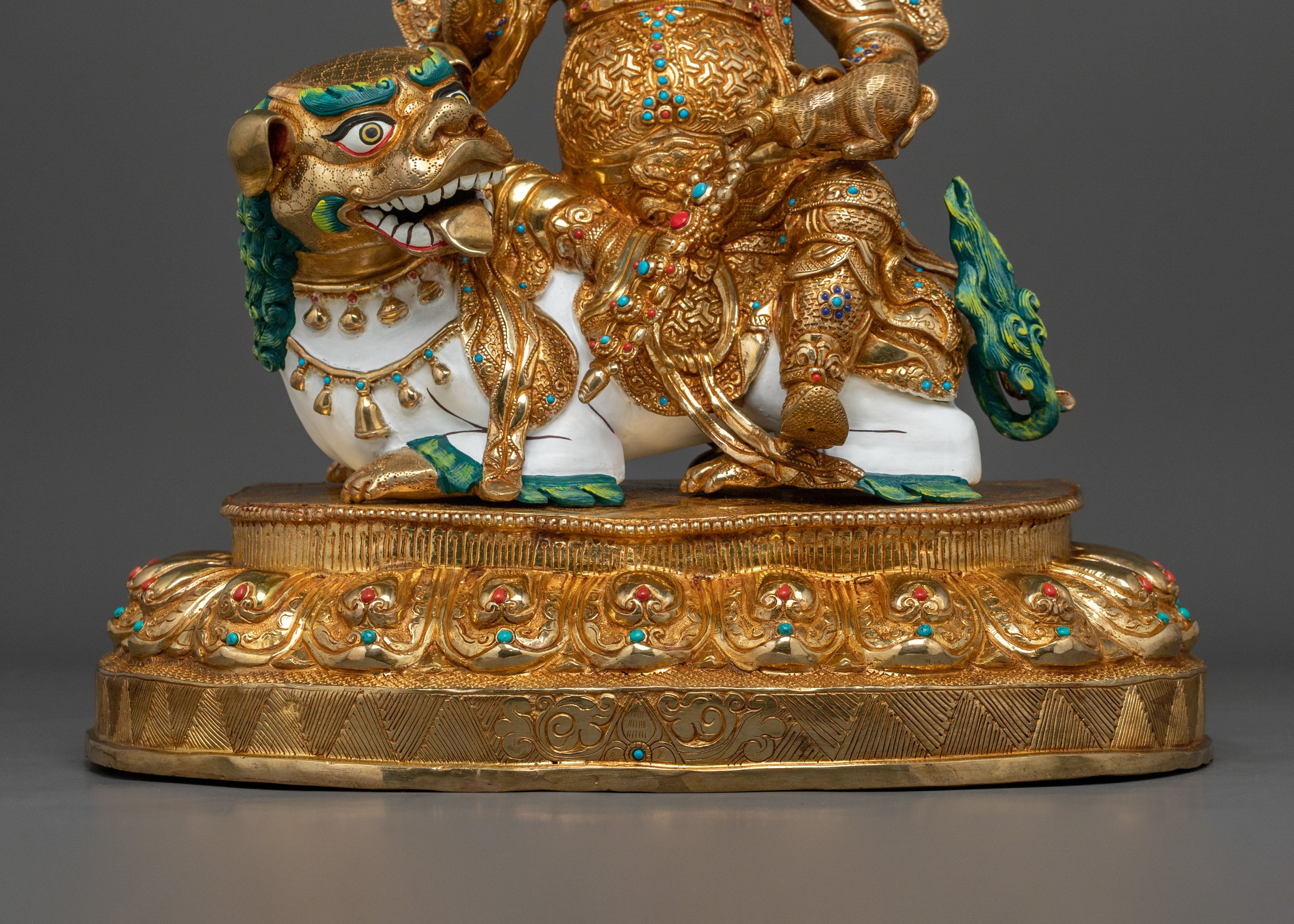 Buddhist Wealth Deity Namtoshe Statue | Traditional Himalayan Figurine