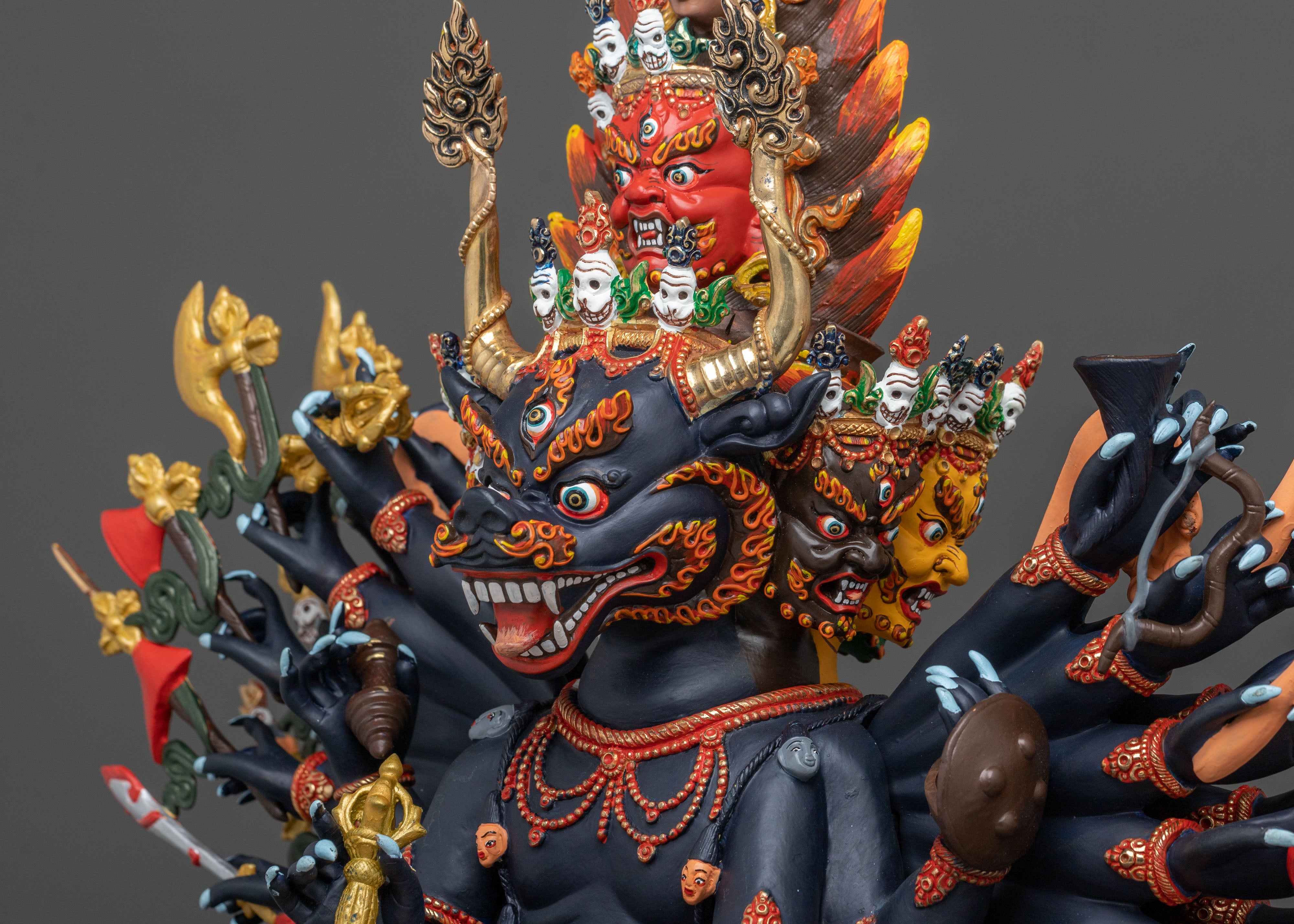 Yamantaka Wrathful Deity Statue | Fierce Protector of Enlightened