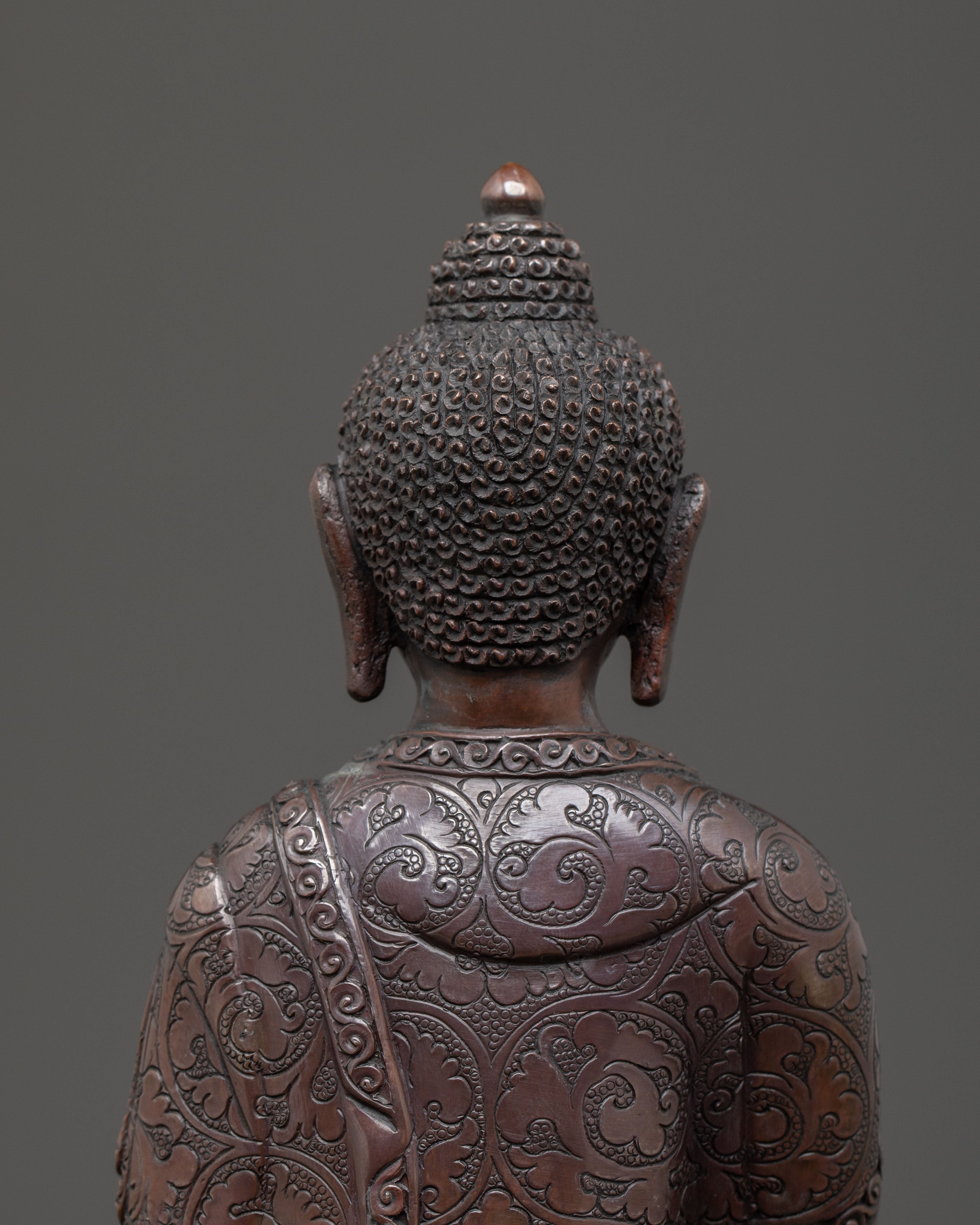 Vairocana Oxidized Copper Statue | Sacred Icon