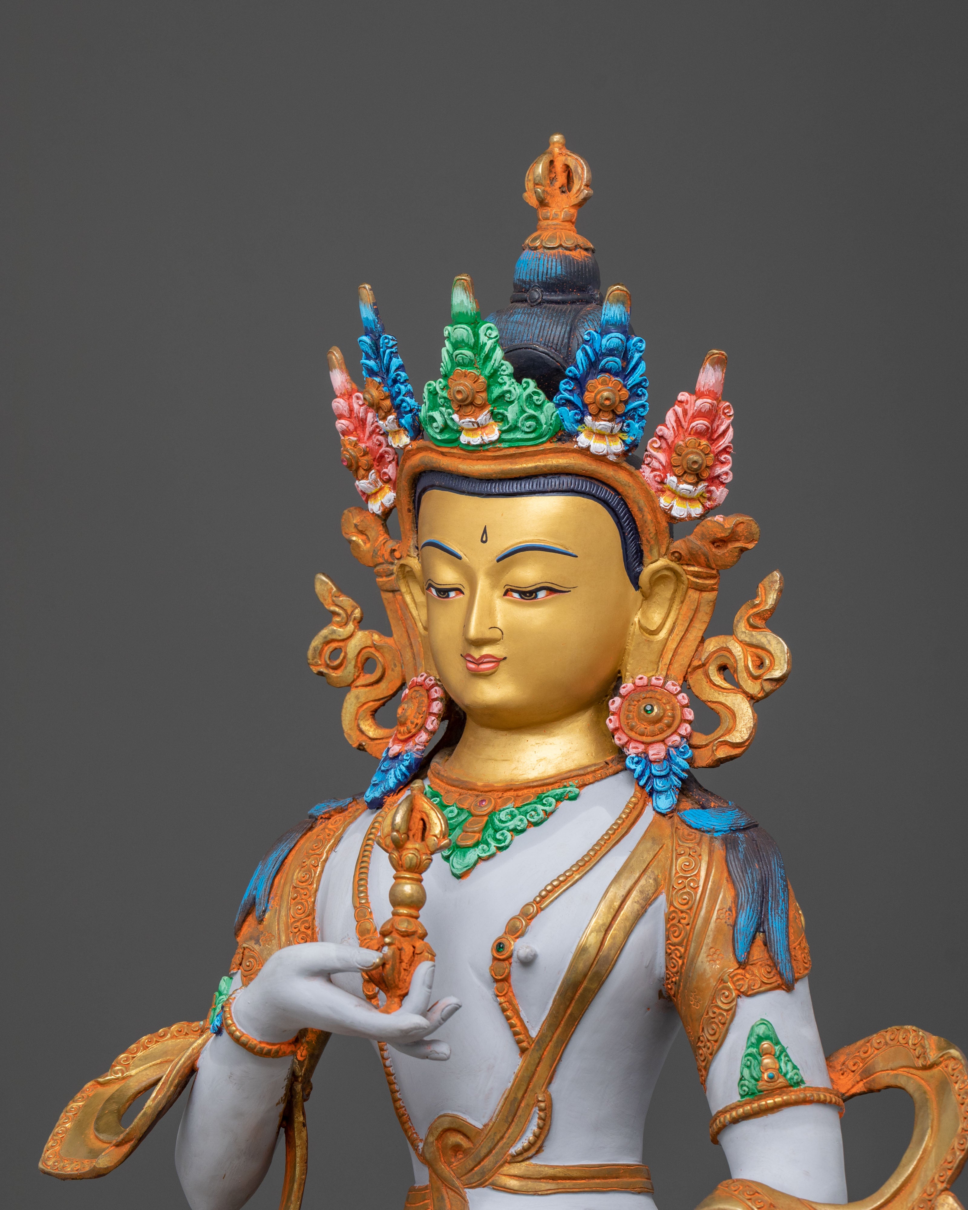 dorje sempa spiritual statue | Radiant Gold Gilded Perfection