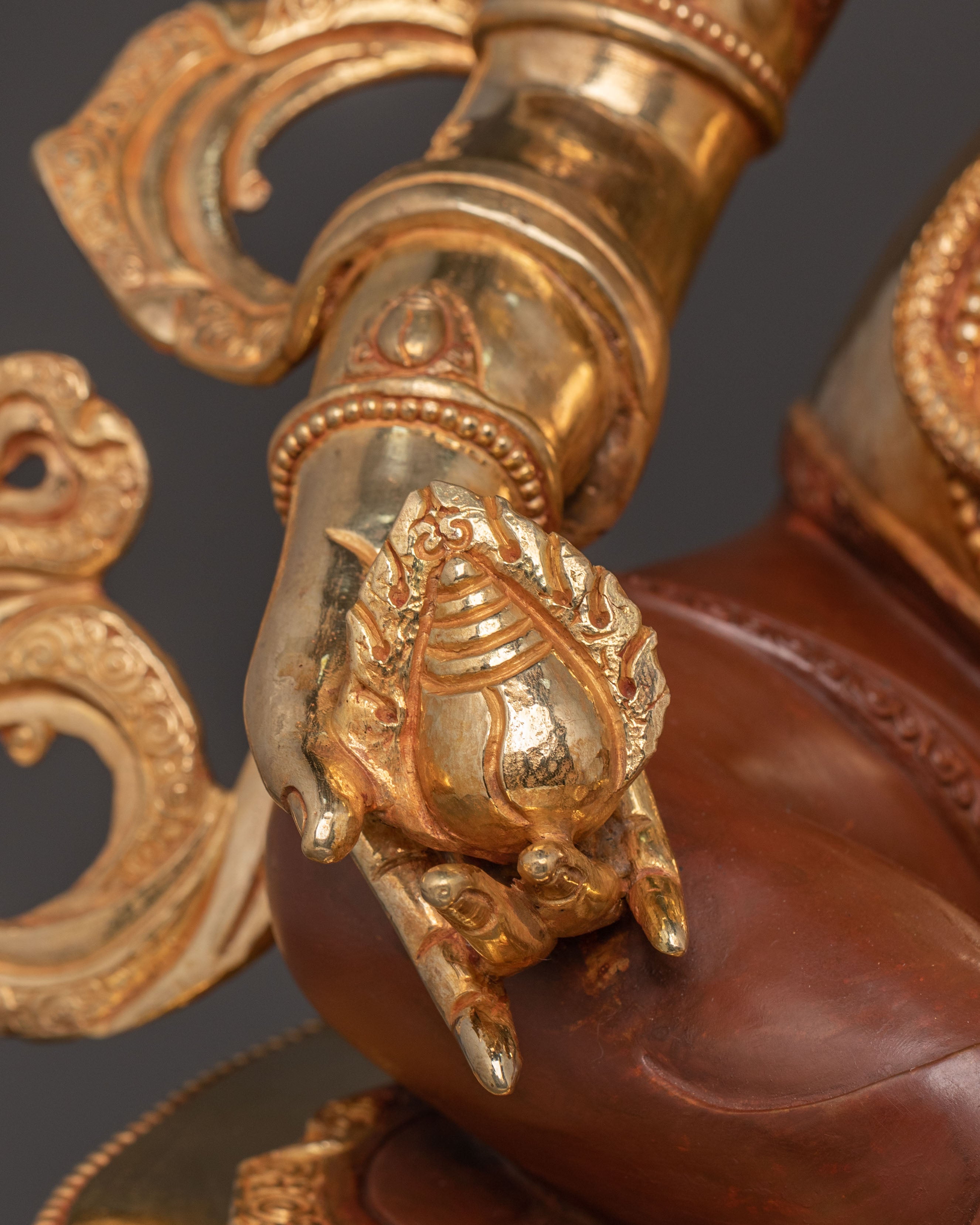 Golden Dzambhala Prosperity Statue | Handcrafted in Nepal