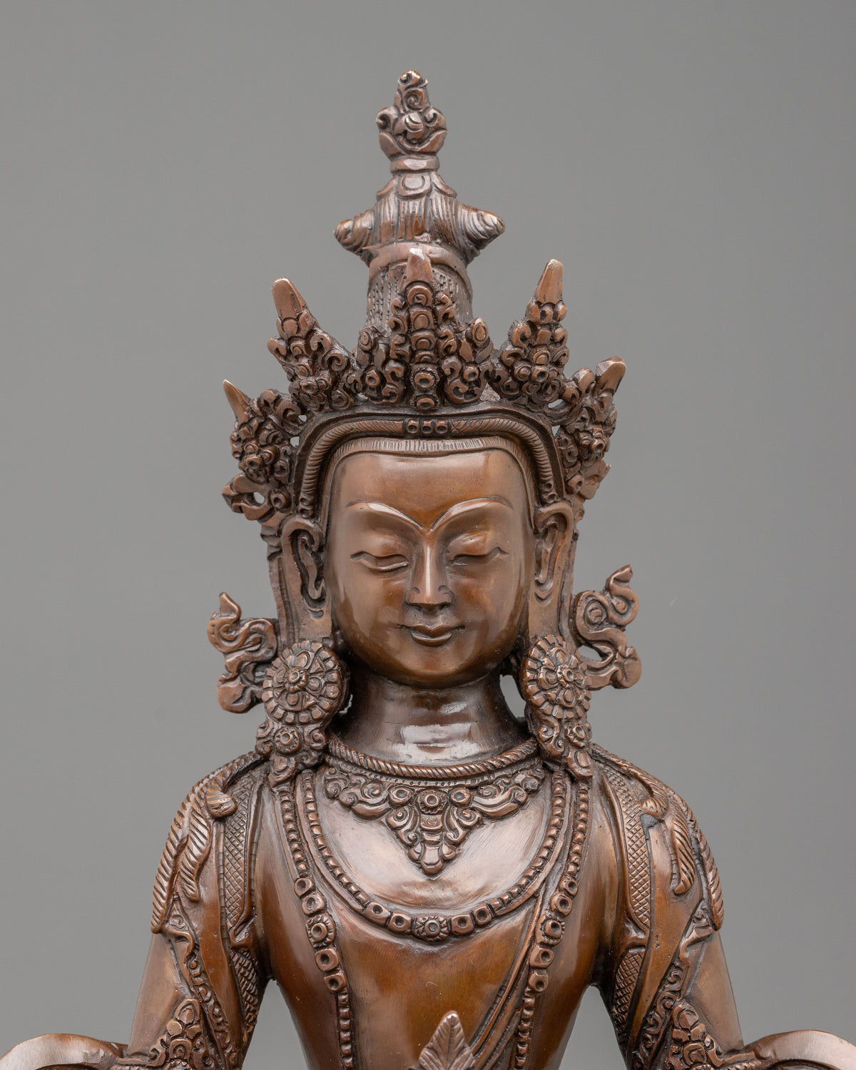 Handmade Amitayus Oxidized Sculpture | Made in Nepal
