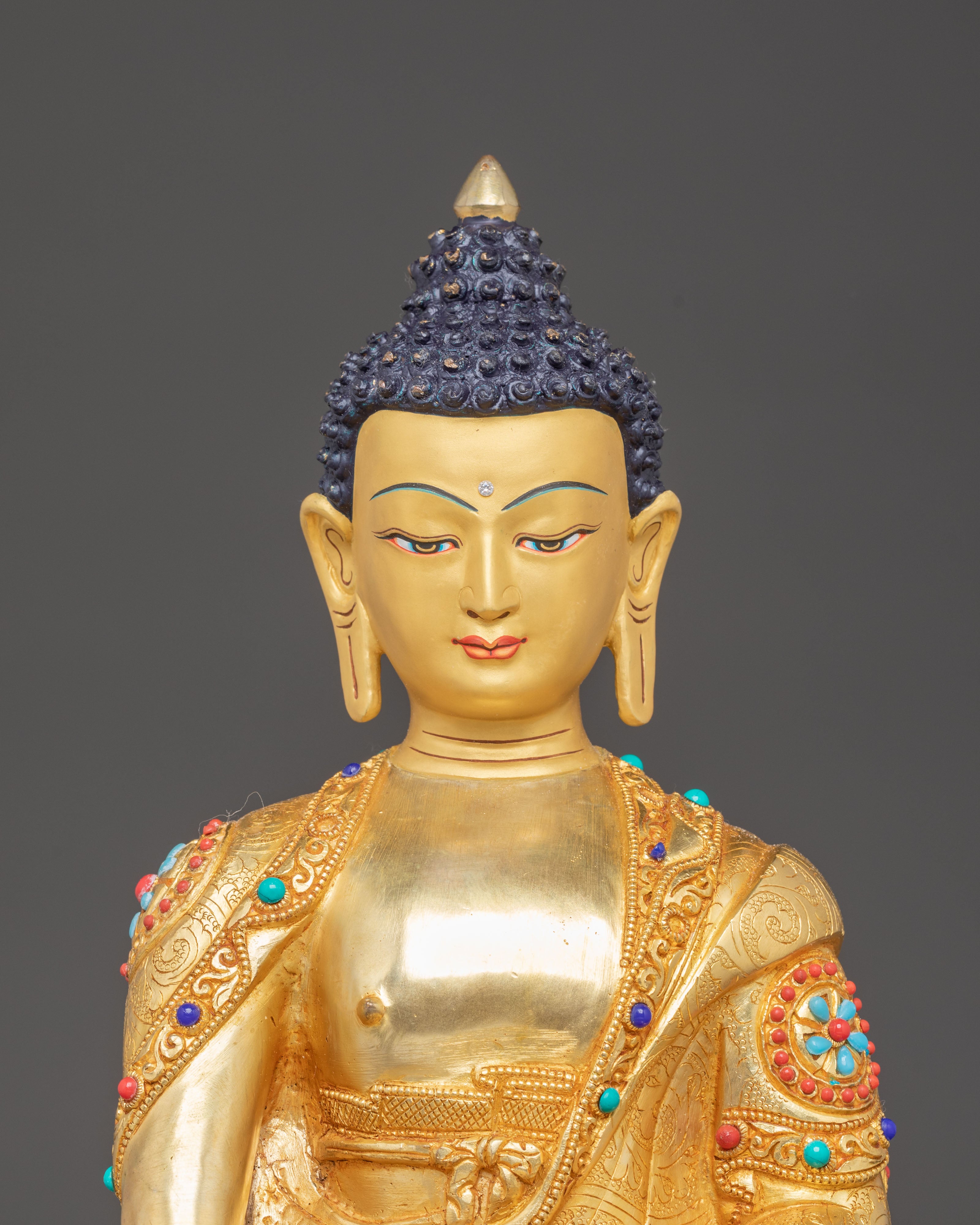 Golden Gautama Buddha Handmade Statue | Historical Buddha