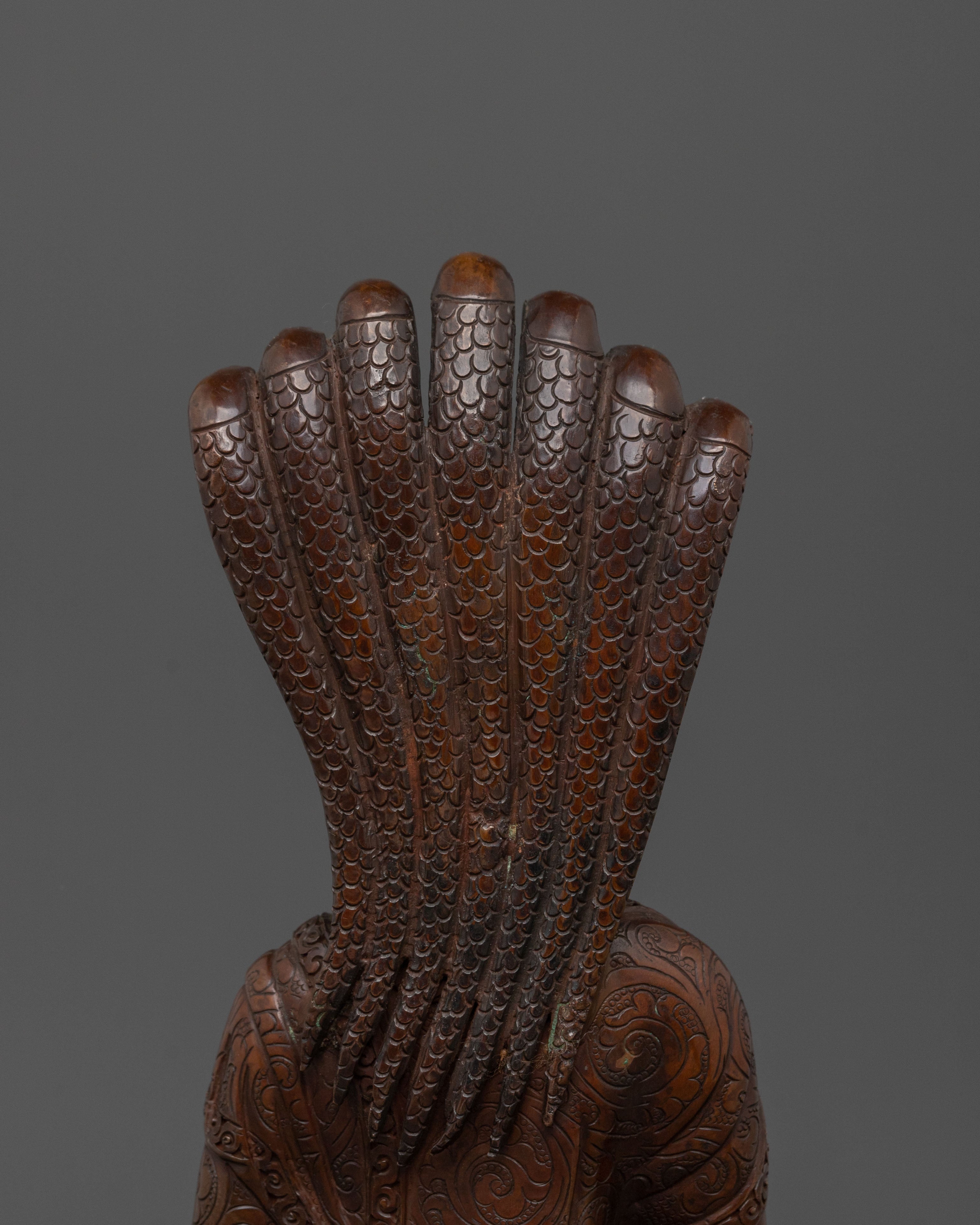 Nagarjuna Sculpture | Oxidized Copper Finish