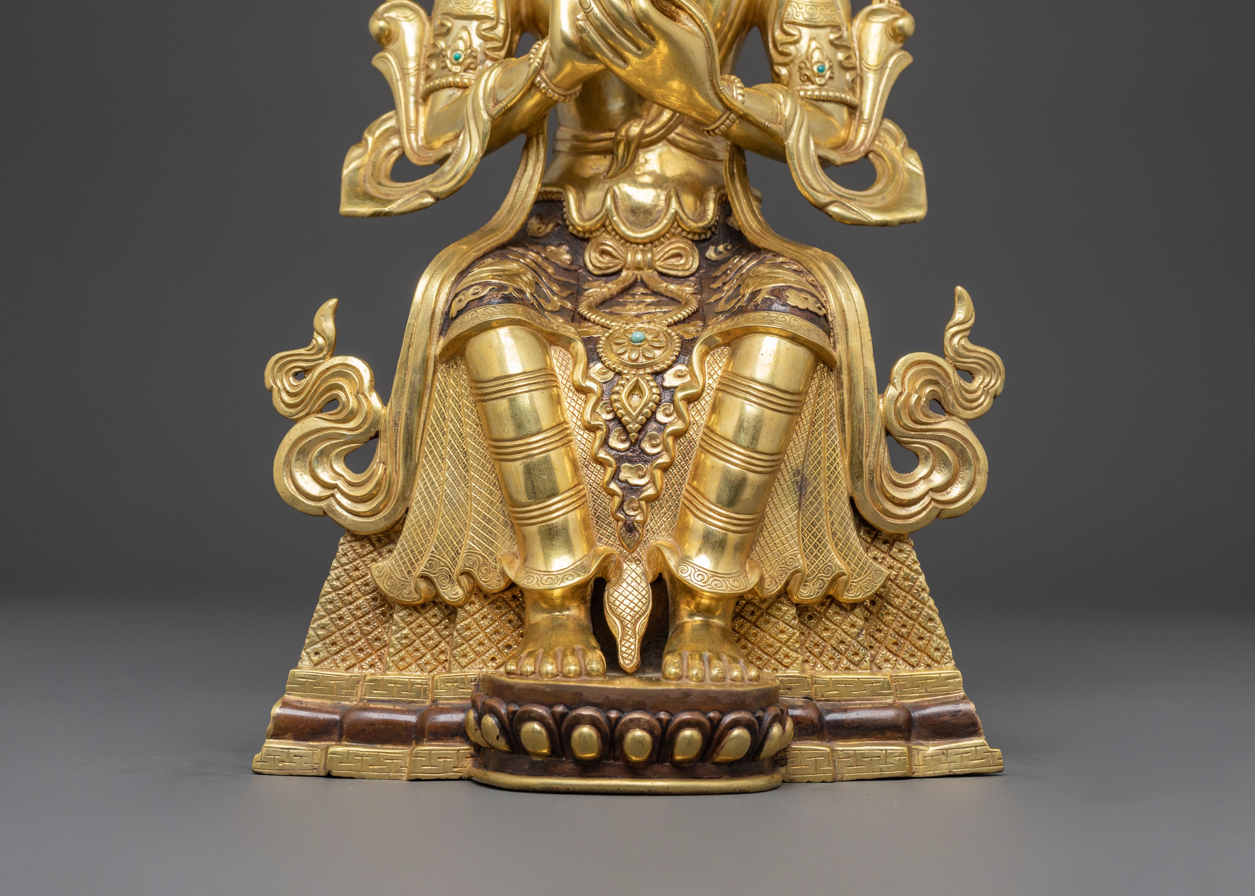 Maitreya Buddha Golden Handmade Statue | Future Buddha Statue