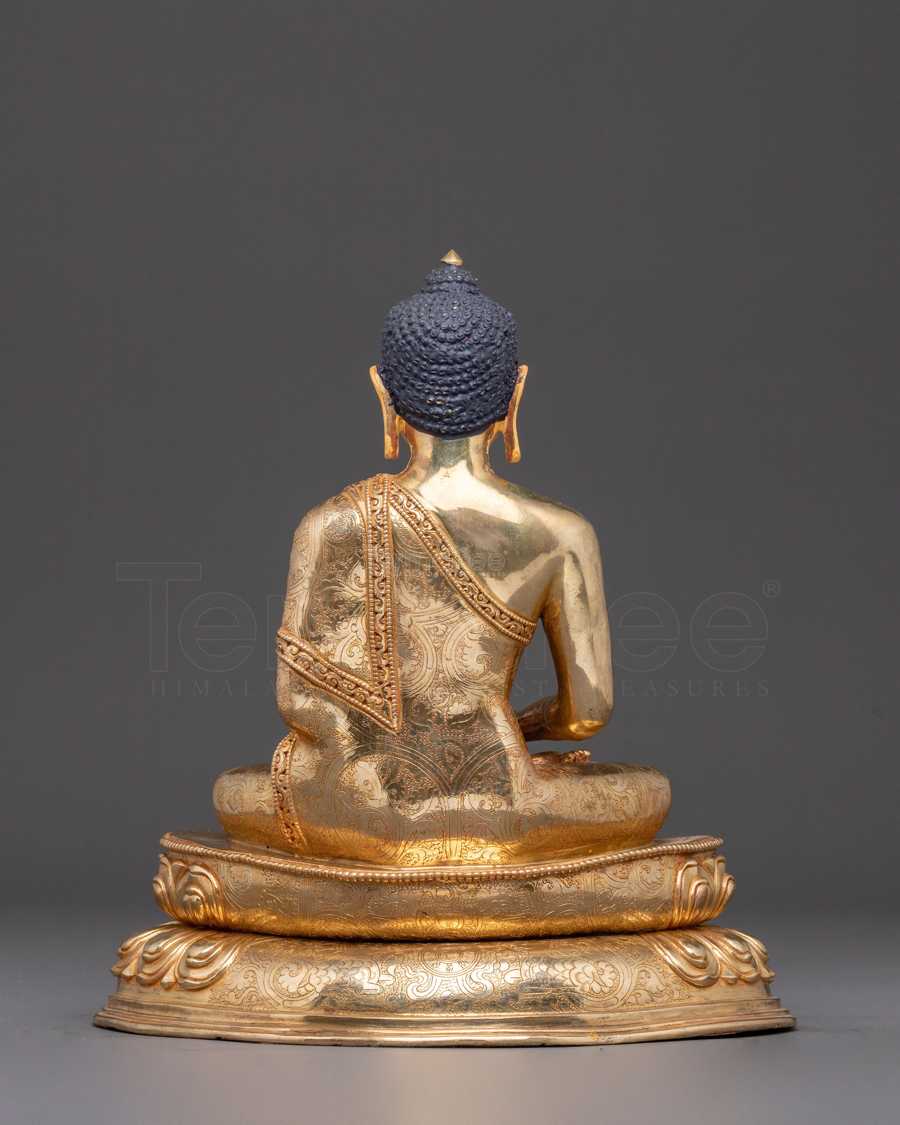 Divine Amitabha Buddha Handmade Statue | 24K Gold Gilded Art