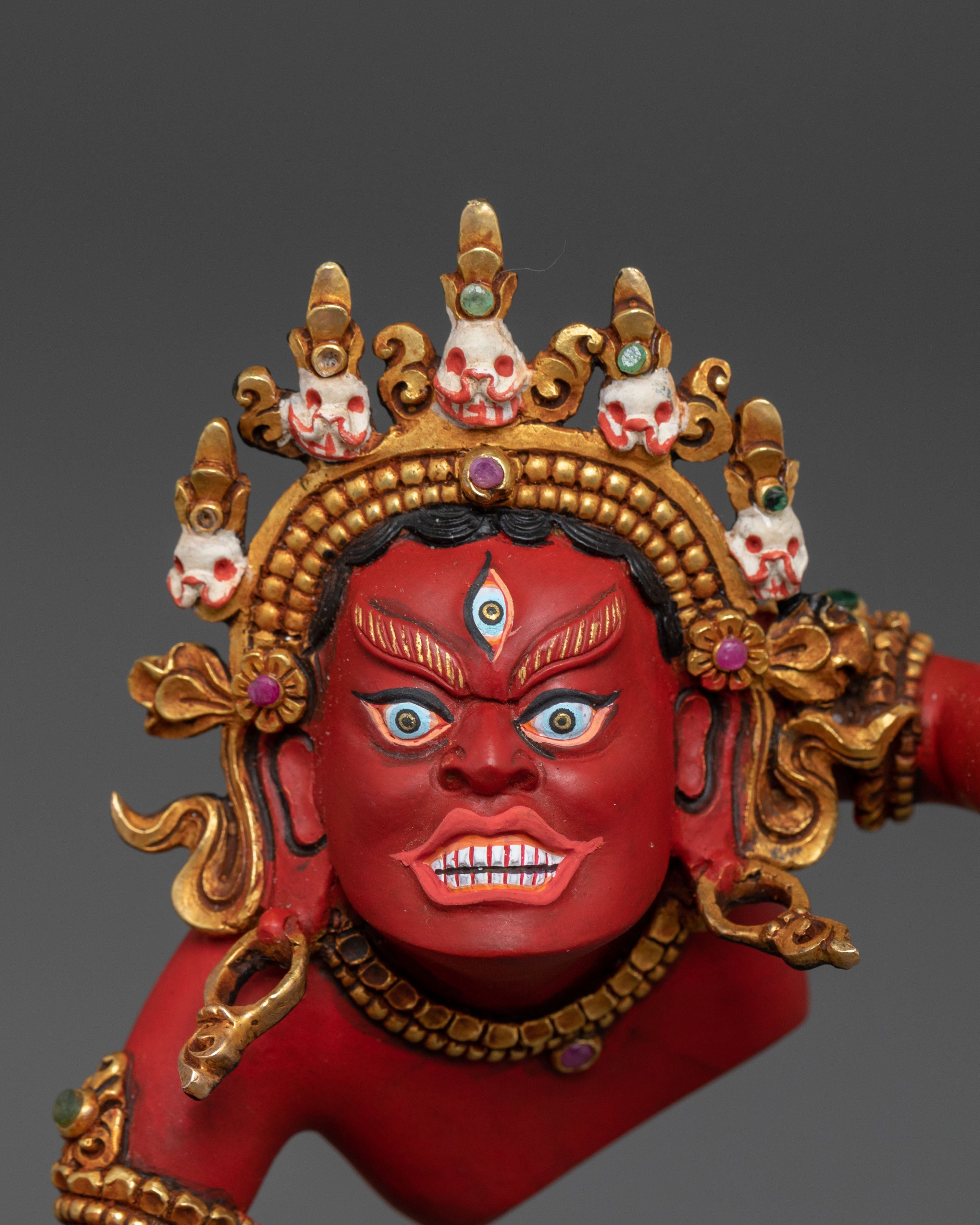 Hevajra 24k Gold Gilded Statue | Union of Wisdom