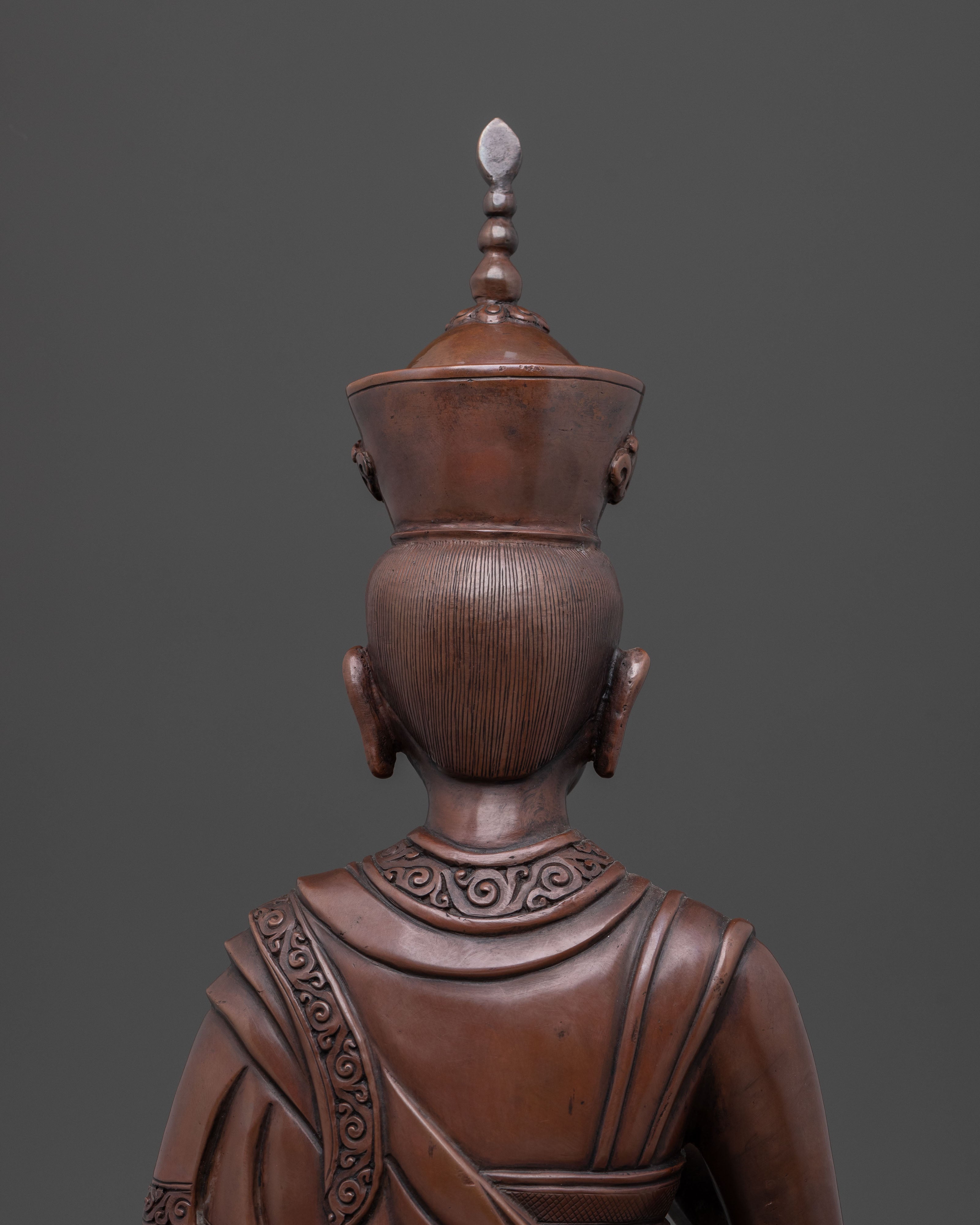 12th Karmapa Spiritual Icon | Oxidized Copper Statue