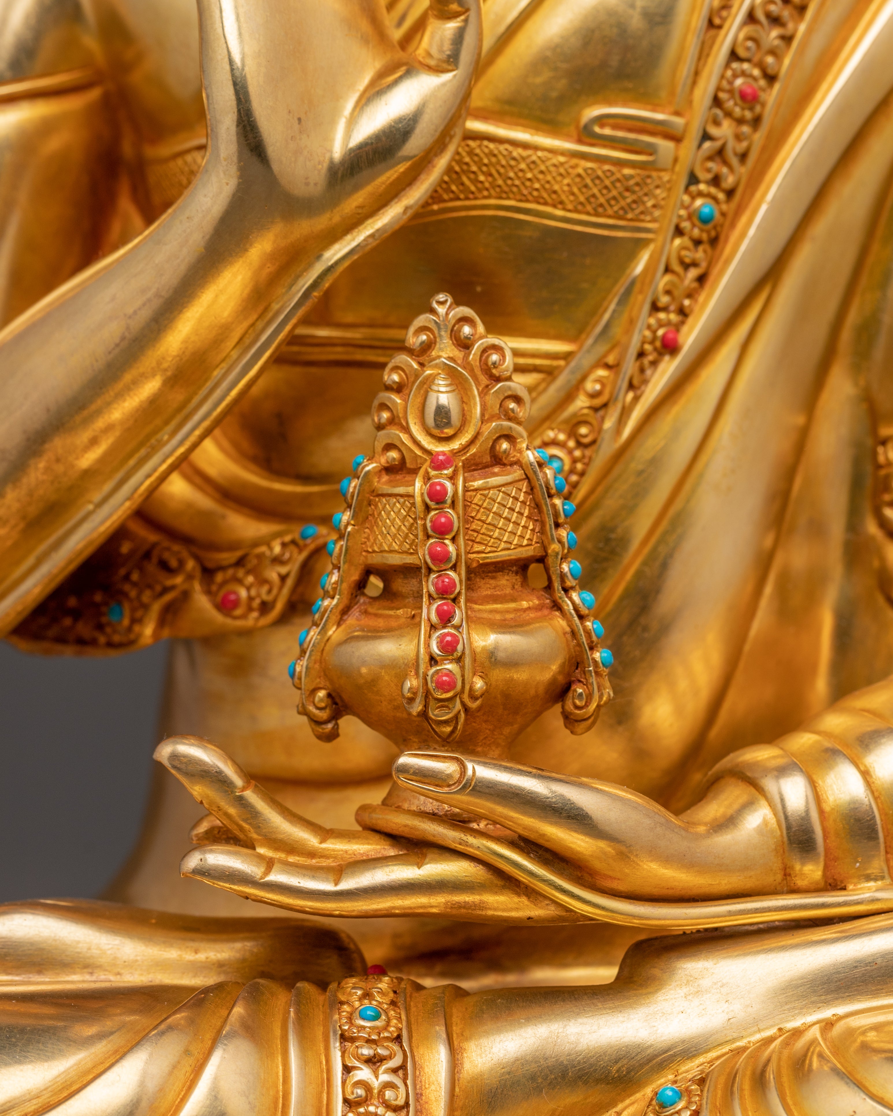 Handmade Tsongkhapa Statue: Founder of Tibetan Buddhism